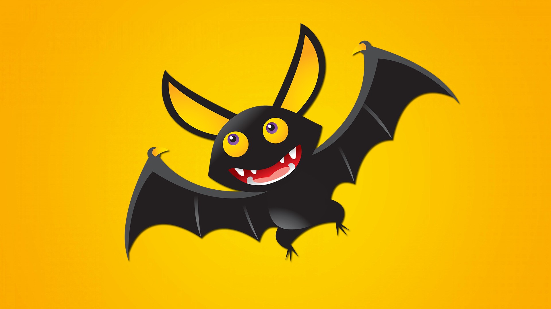 Halloween Bat Wallpaper Full Hd - Cartoon Cute Bat Png , HD Wallpaper & Backgrounds