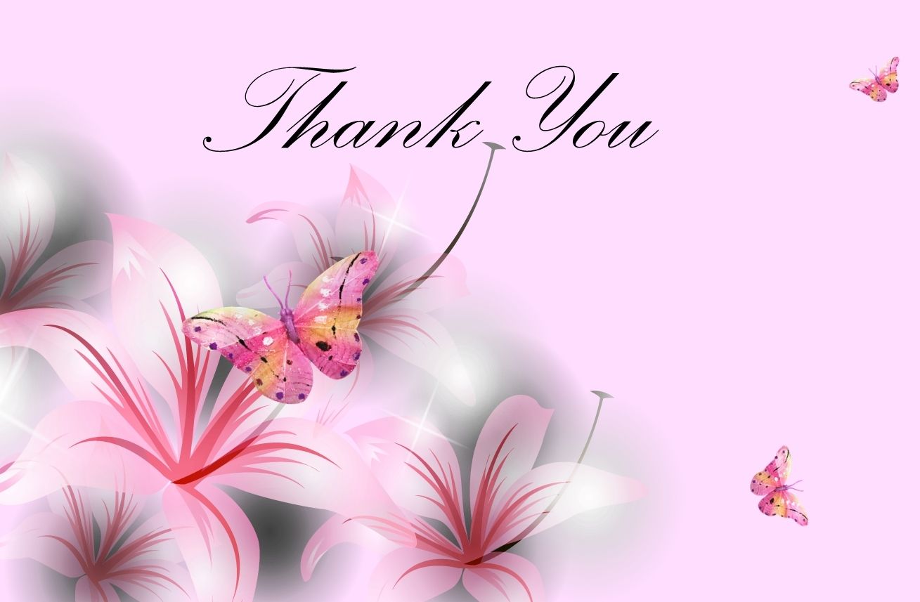 Thank You With Flower Hd Image Wallpaper Free Pics - Flower Thank You Images Hd , HD Wallpaper & Backgrounds