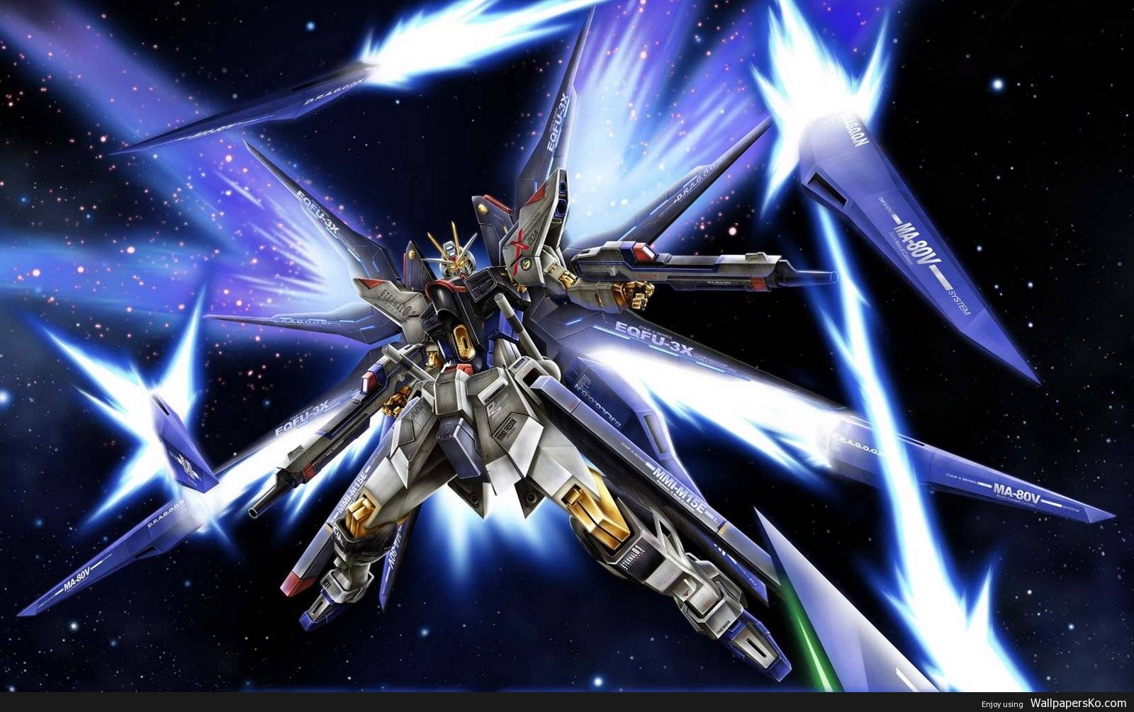 Freedom Gundam Wallpaper - Strike Freedom Gundam Anime , HD Wallpaper & Backgrounds