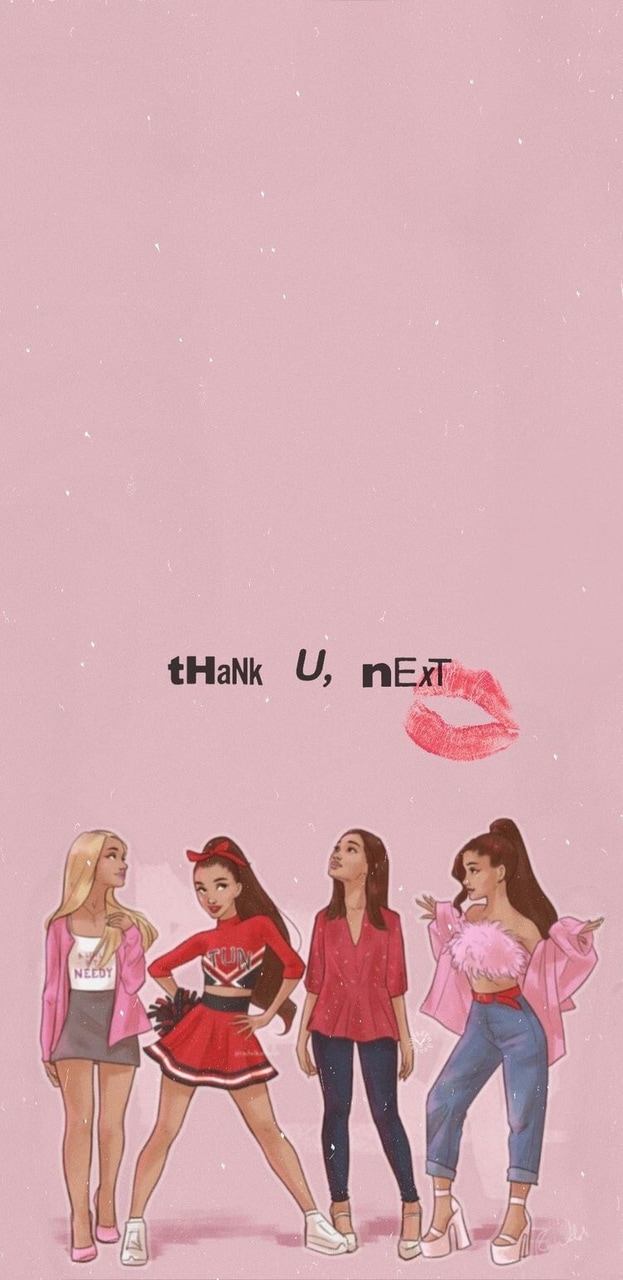 Art, Thank You, Ariana And Lockscreen - Ariana Grande Wallpaper Cartoon , HD Wallpaper & Backgrounds