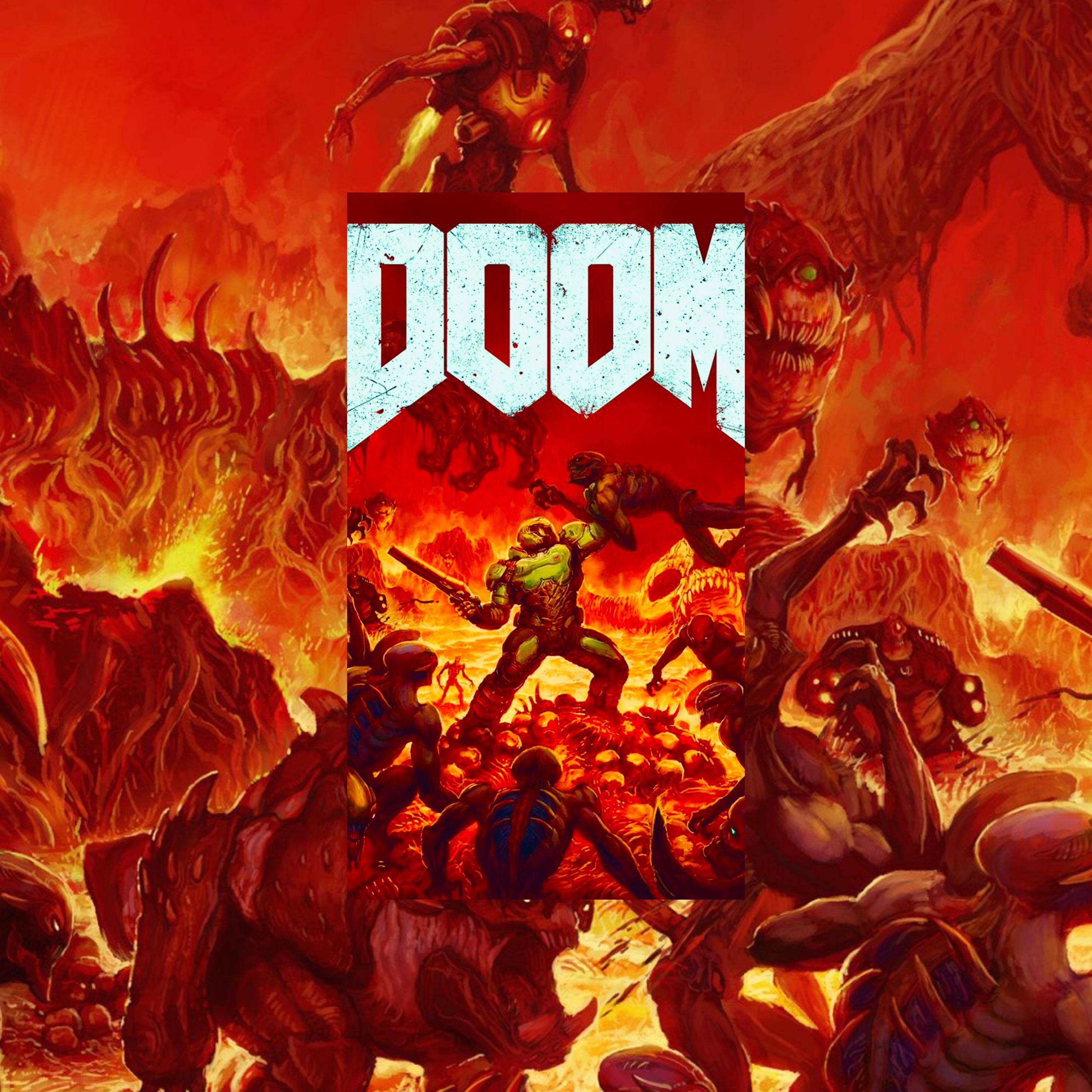 Музыка из игры doom. Doom (игра, 2016). Doom 2016 обложка. Doom 2016 Постер. Doom 2016 Cover.