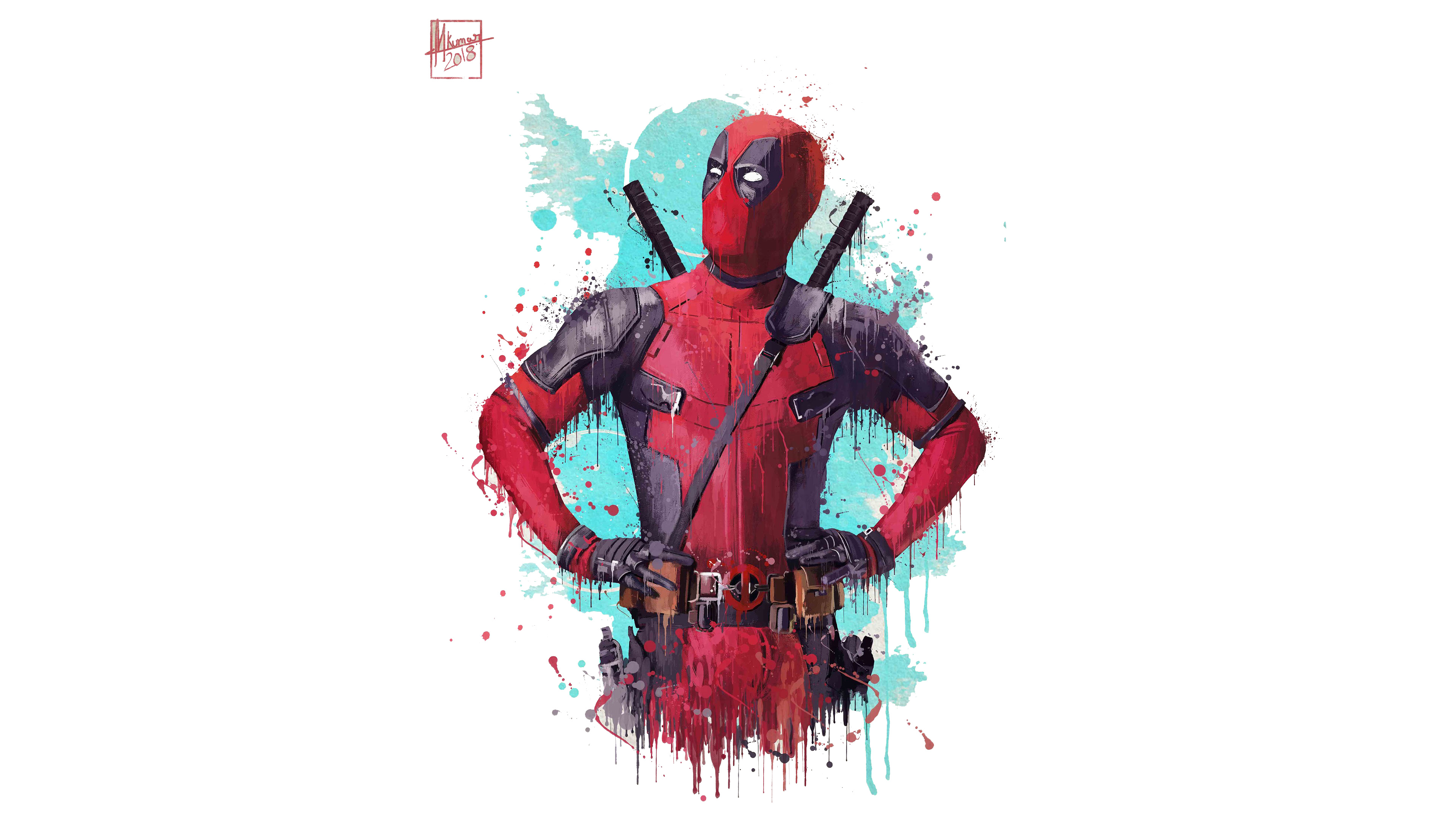 Deadpool 2 Artwork 4k - Deadpool 2 Wallpaper 4k , HD Wallpaper & Backgrounds