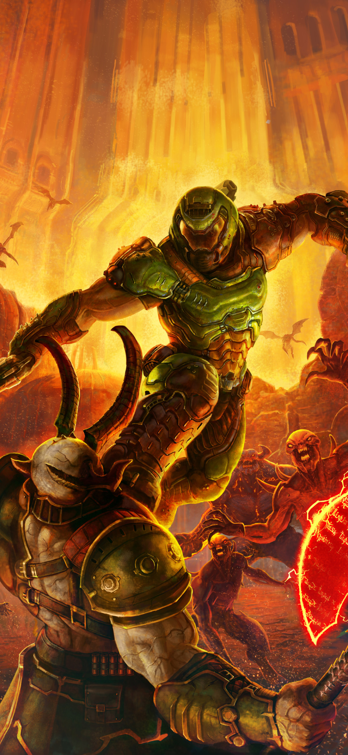 Doom Slayer Mortal Kombat , HD Wallpaper & Backgrounds