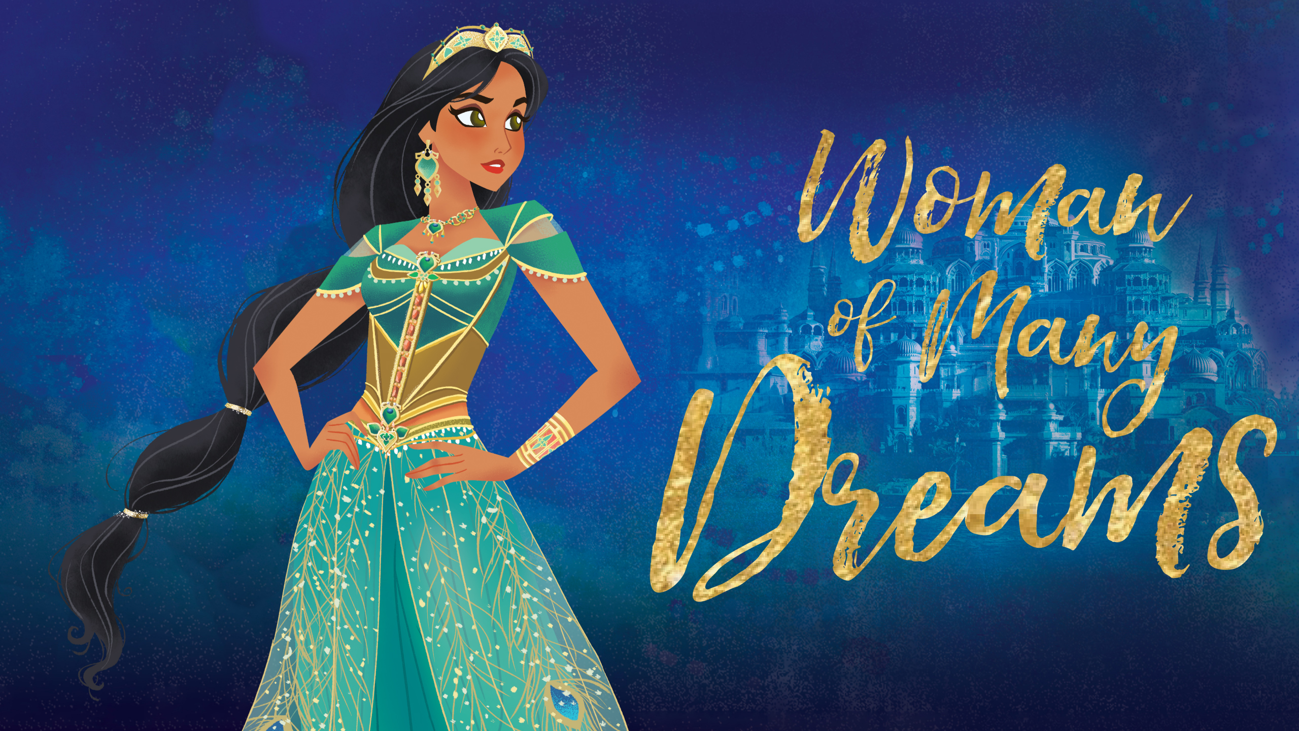 Aladdin Movie 2019 Wallpaper With Princess Jasmine - Disney Aladdin 2019 Jasmine , HD Wallpaper & Backgrounds