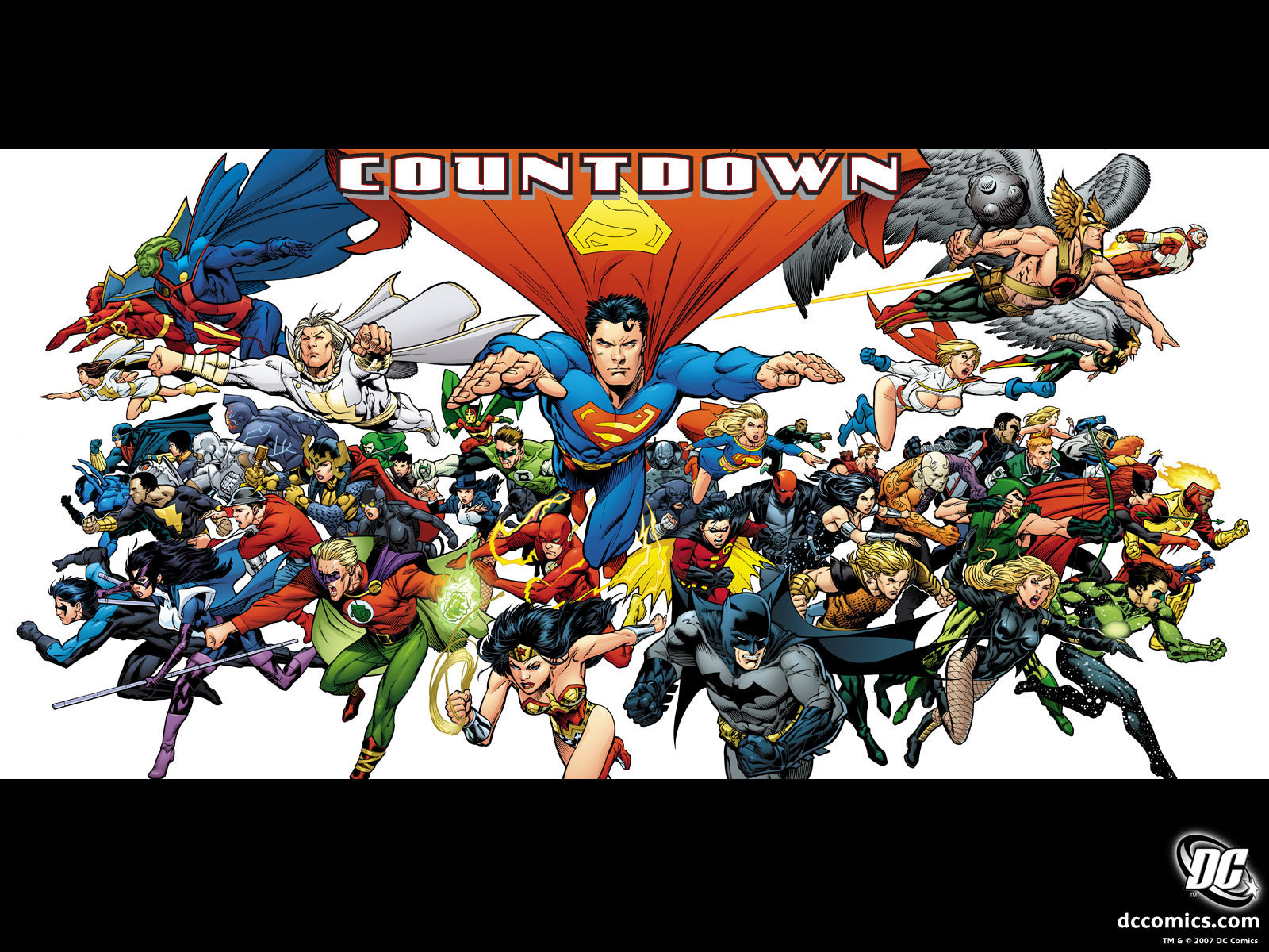 Justice League - Countdown - Manga Vs Dc Comics , HD Wallpaper & Backgrounds
