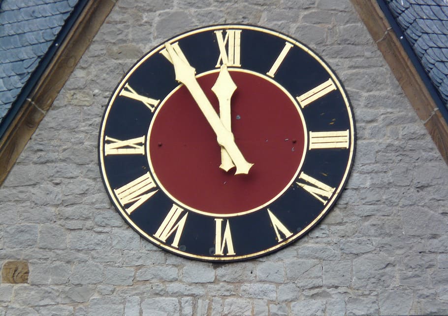 5 Vor 12, Time Of, Countdown, Clock, Church Clock, - Fünf Vor Zwölf Kirchenuhr , HD Wallpaper & Backgrounds