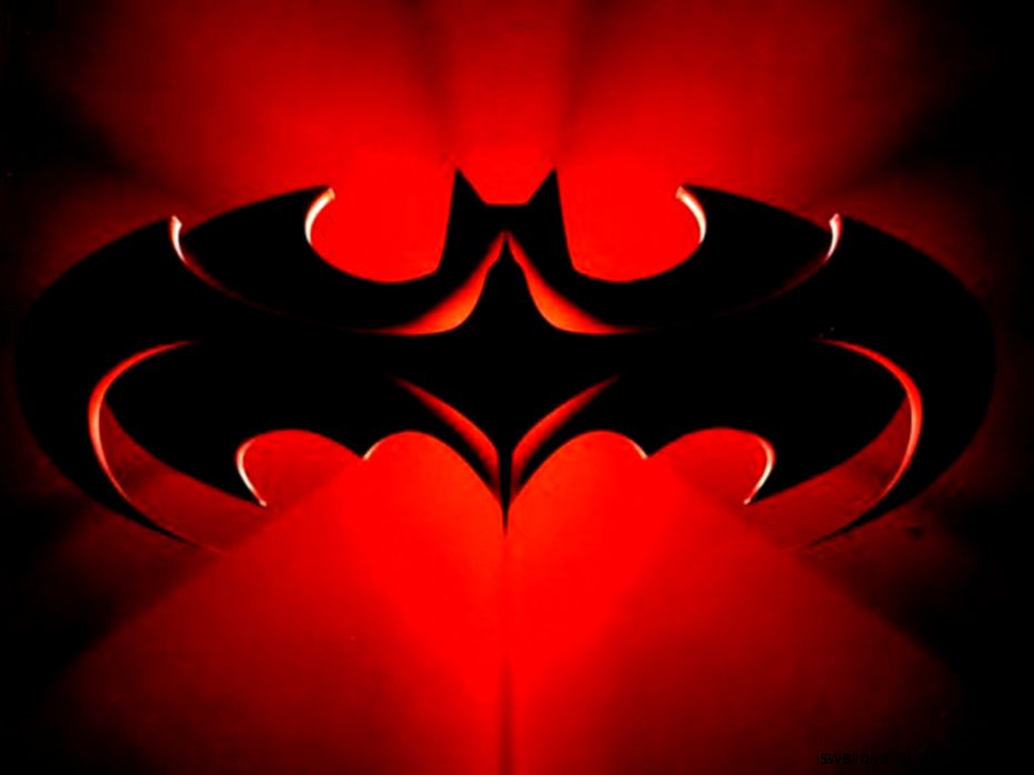 Red Logo Batman Wallpaper Hd Wallpaper 3d Amp Abstract - Batman And Robin Soundtrack , HD Wallpaper & Backgrounds