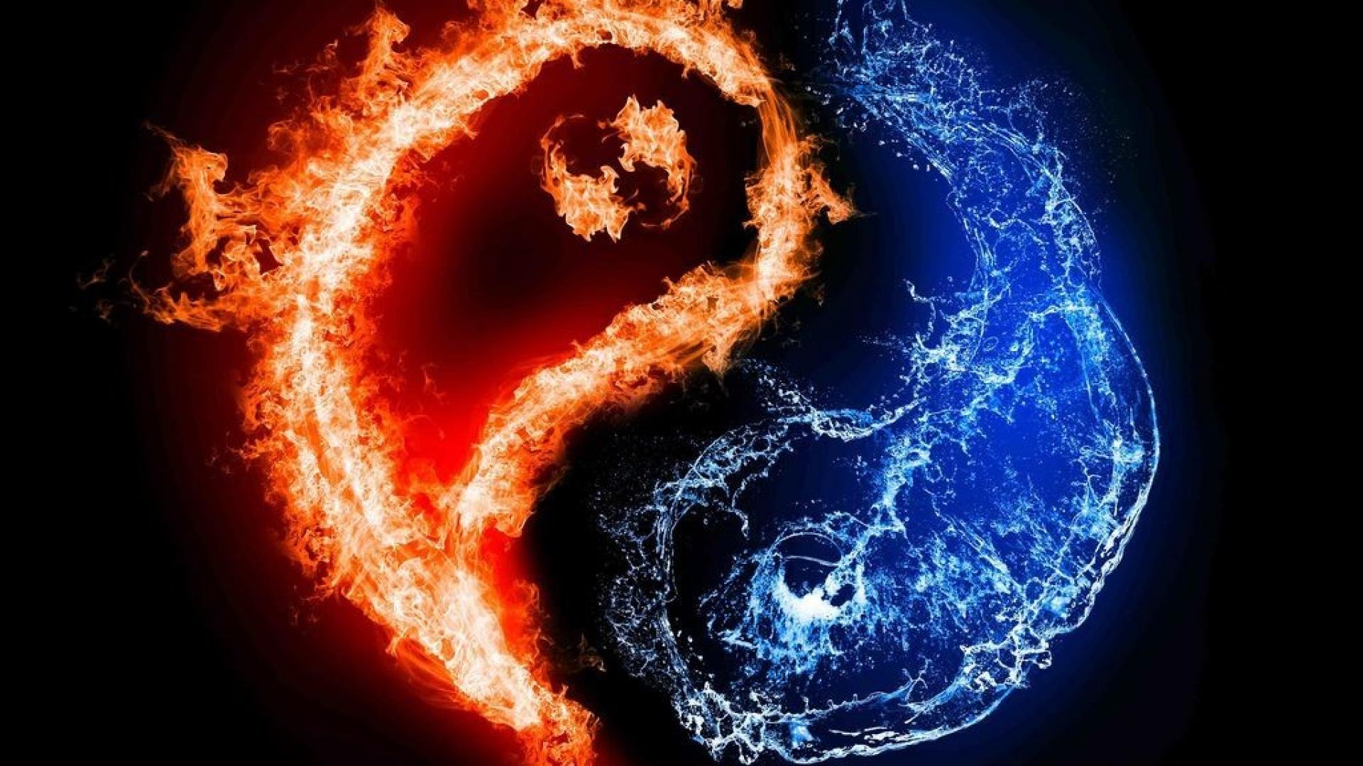 Blue And Orange Twin Flame , HD Wallpaper & Backgrounds
