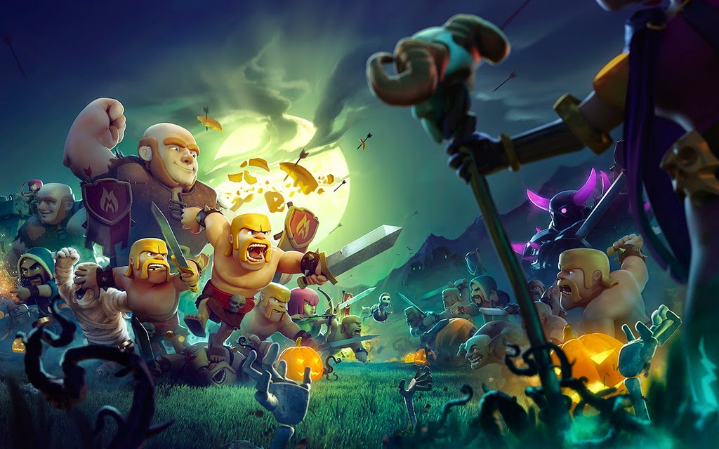 Clash Of Clans Halloween , HD Wallpaper & Backgrounds