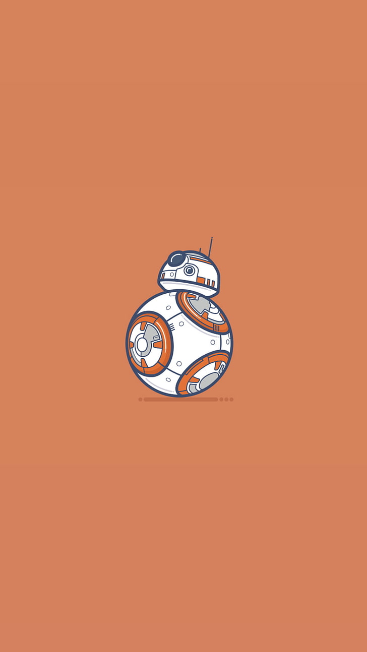 Robot, Bb-8, Material Minimal, Star Wars, Hd Wallpaper , HD Wallpaper & Backgrounds