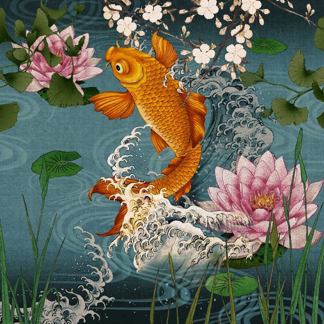 London Art Koi Wallpaper - London Art Koi , HD Wallpaper & Backgrounds