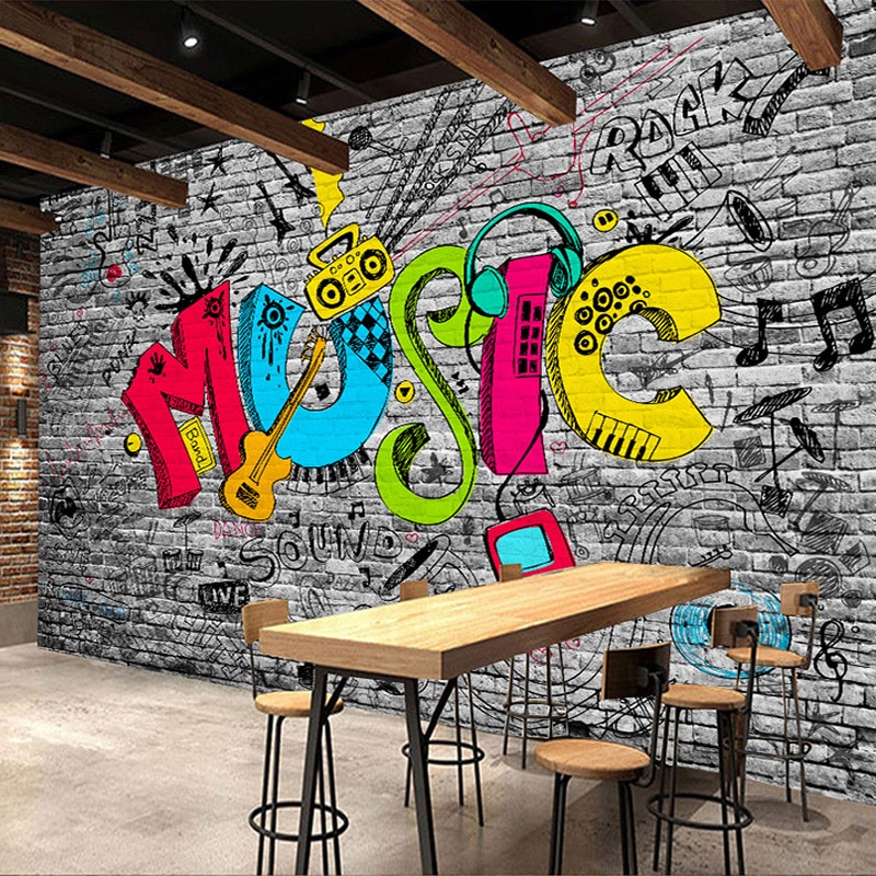 Music Wall Painting , HD Wallpaper & Backgrounds