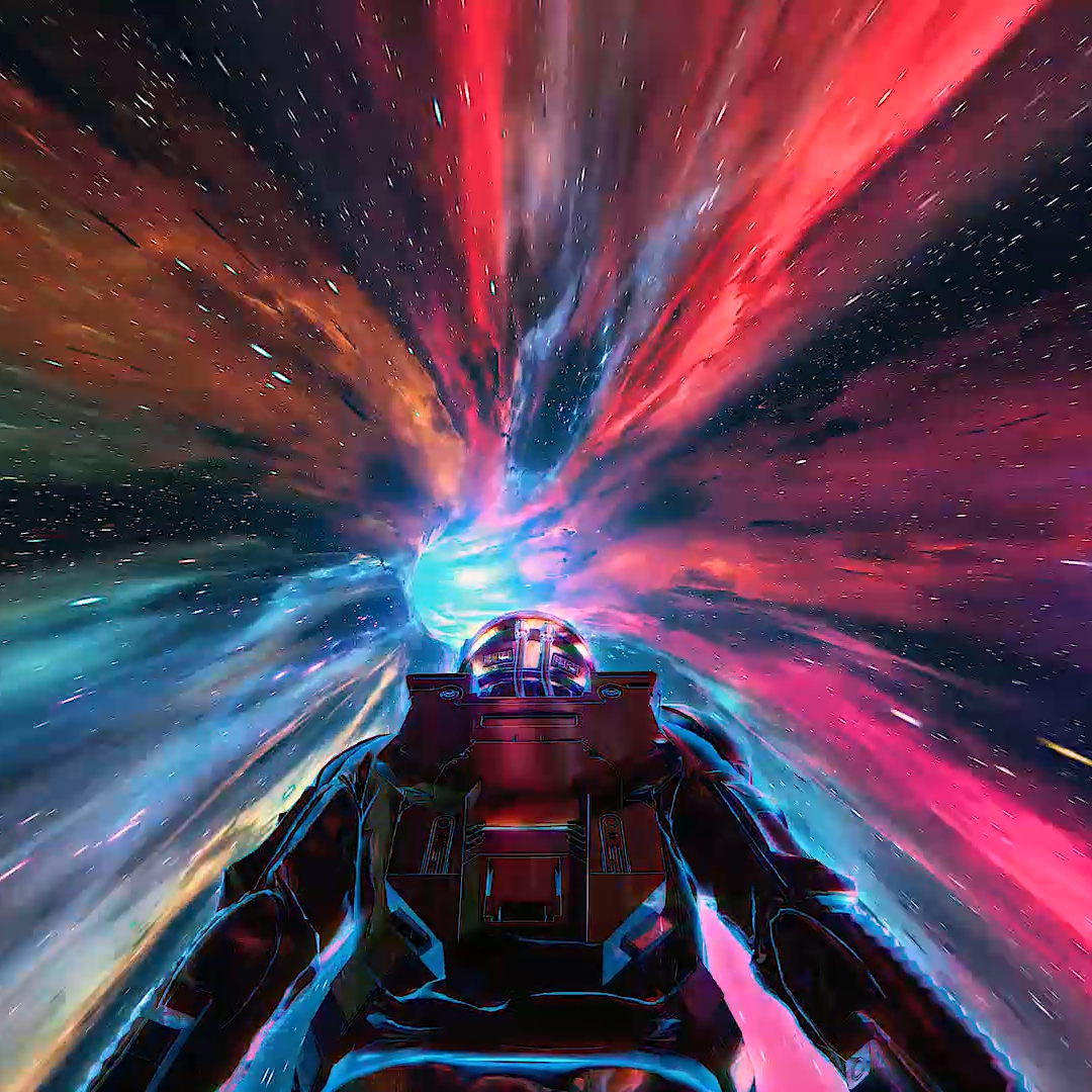 Wormhole Spaceman Live Wallpaper - Live Wallpaper Sci Fi , HD Wallpaper & Backgrounds
