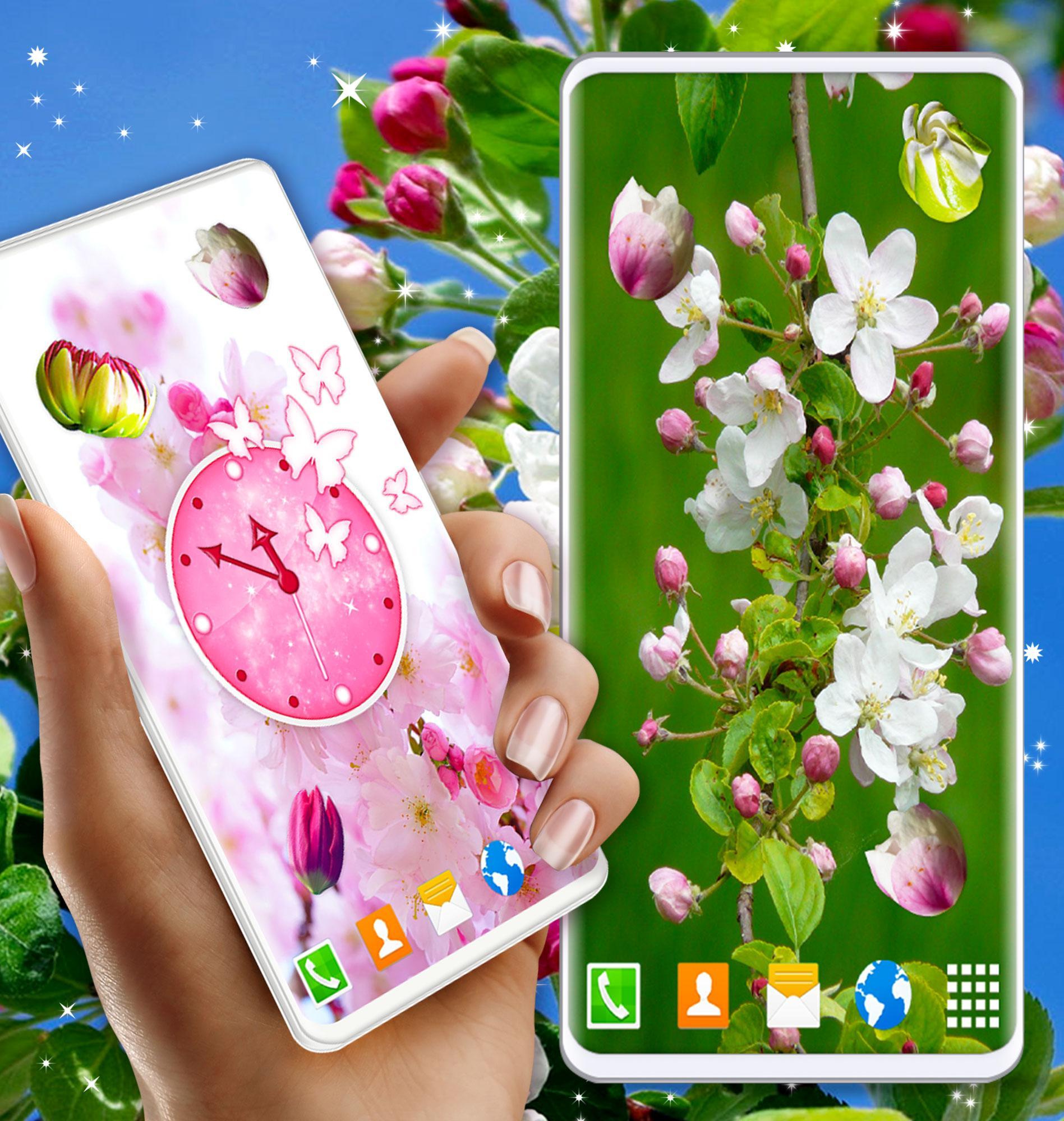 Cherry Blossom Live Wallpaper Spring 3d Wallpaper For - Hp Bunga 4d , HD Wallpaper & Backgrounds