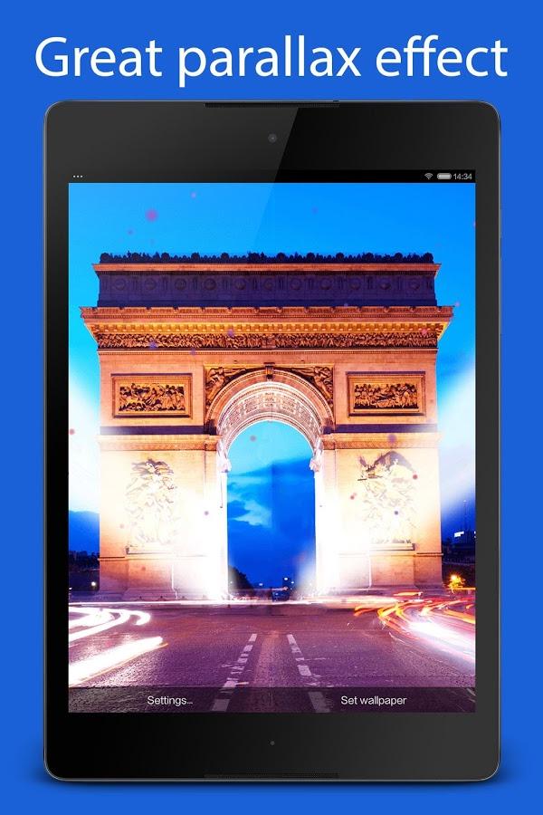 Download Apk Paris Live Wallpaper For Android - Arc De Triomphe , HD Wallpaper & Backgrounds