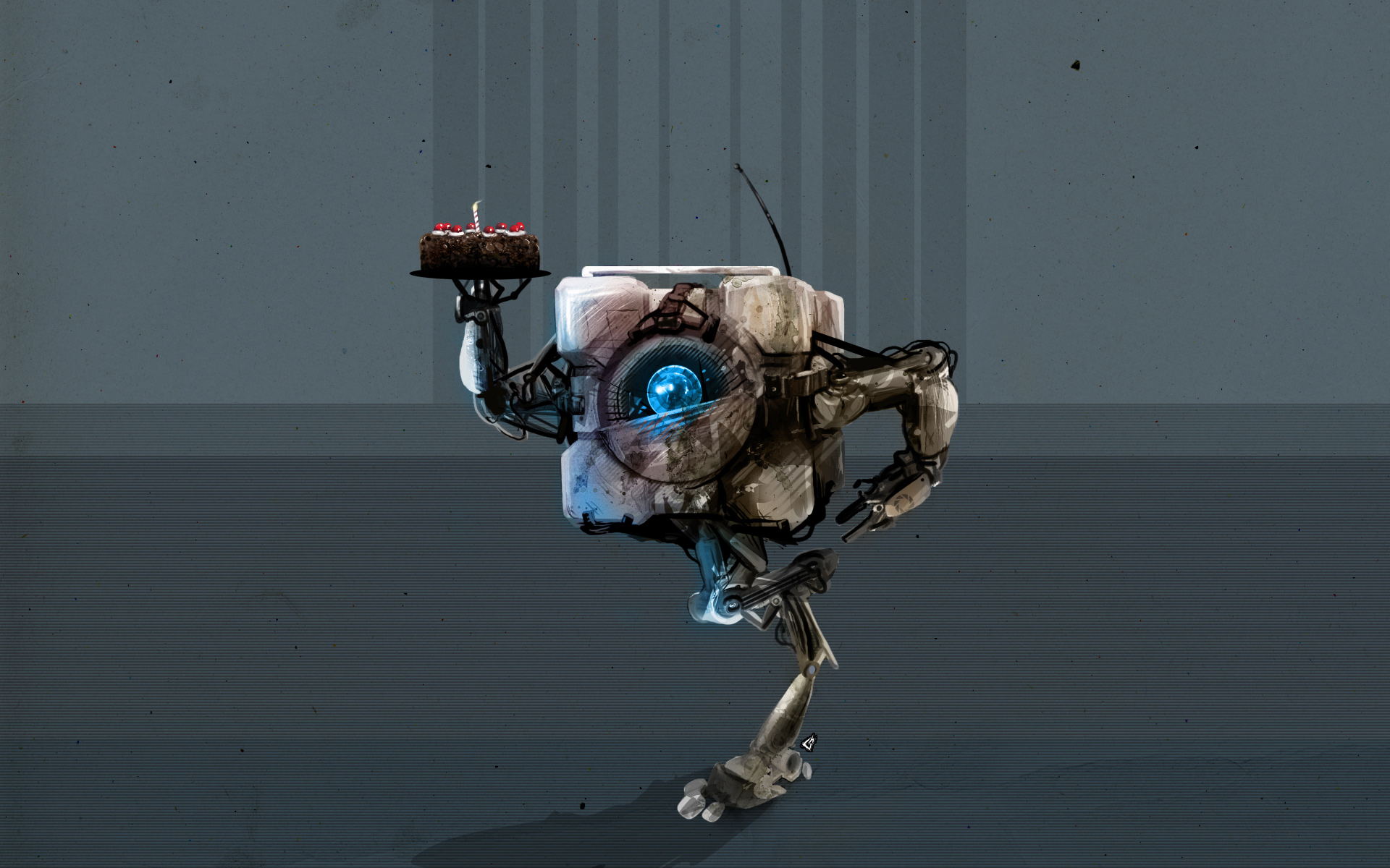 Portal 2 Robot Concept Art , HD Wallpaper & Backgrounds