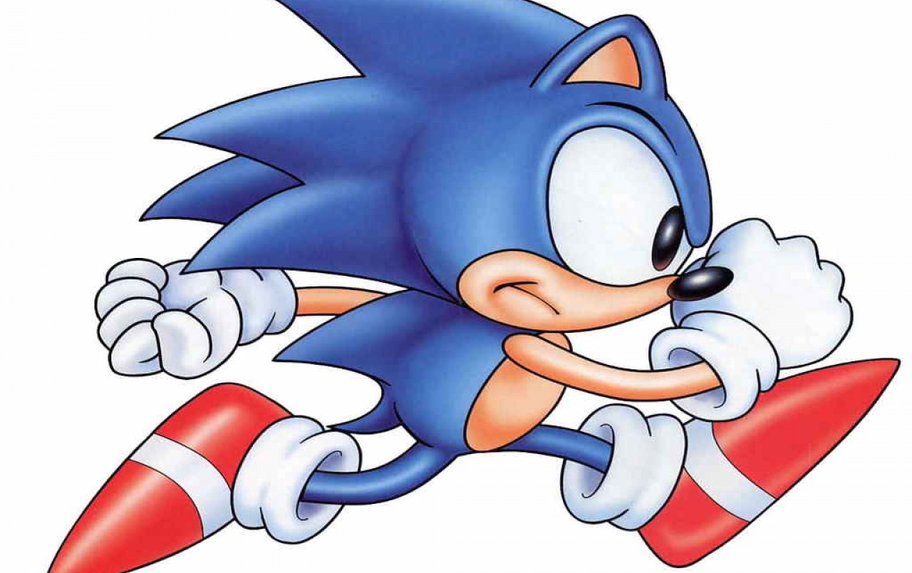Sonic The Hedgehog Wallpapers - Old Sonic The Hedgehog Running , HD Wallpaper & Backgrounds