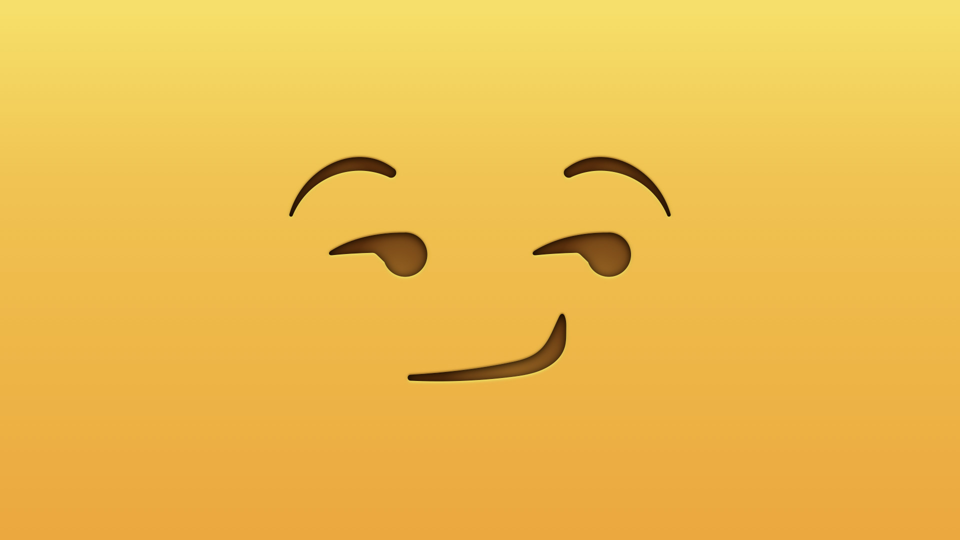 19] Smirk Emoji Wallpapers On Wallpapersafari - Emoji Desktop Backgrounds , HD Wallpaper & Backgrounds