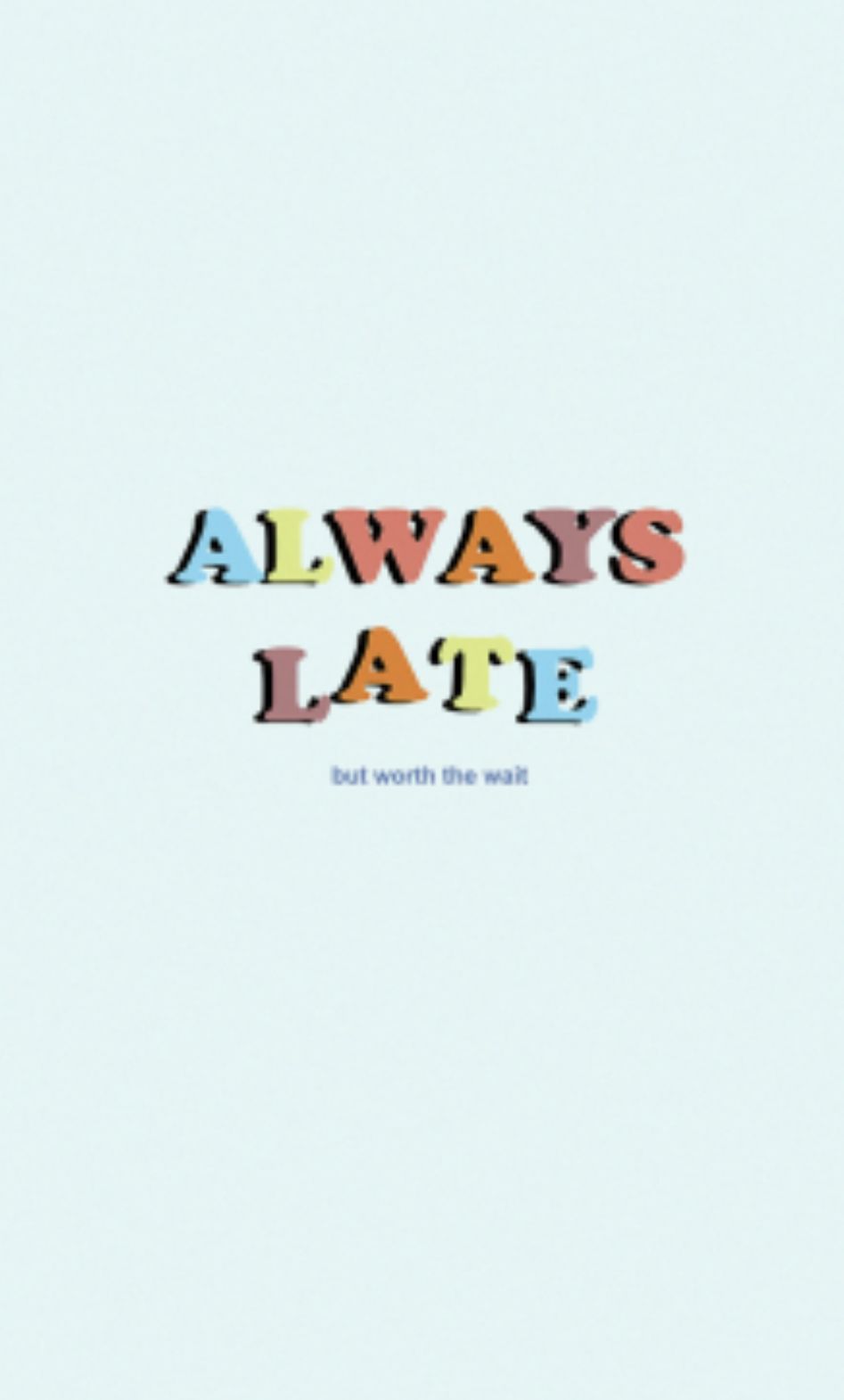 Aesthetic Always Late , HD Wallpaper & Backgrounds