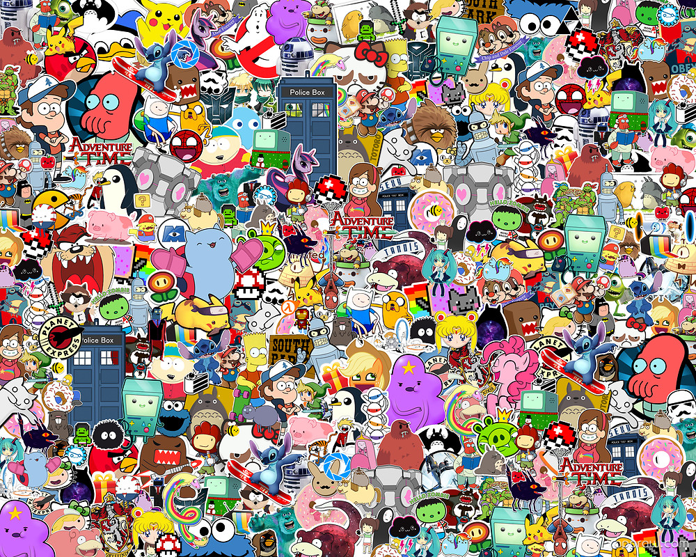 Collage Wallpaper, 45 Collage Images And Wallpapers - Old Cartoon Shows Background , HD Wallpaper & Backgrounds