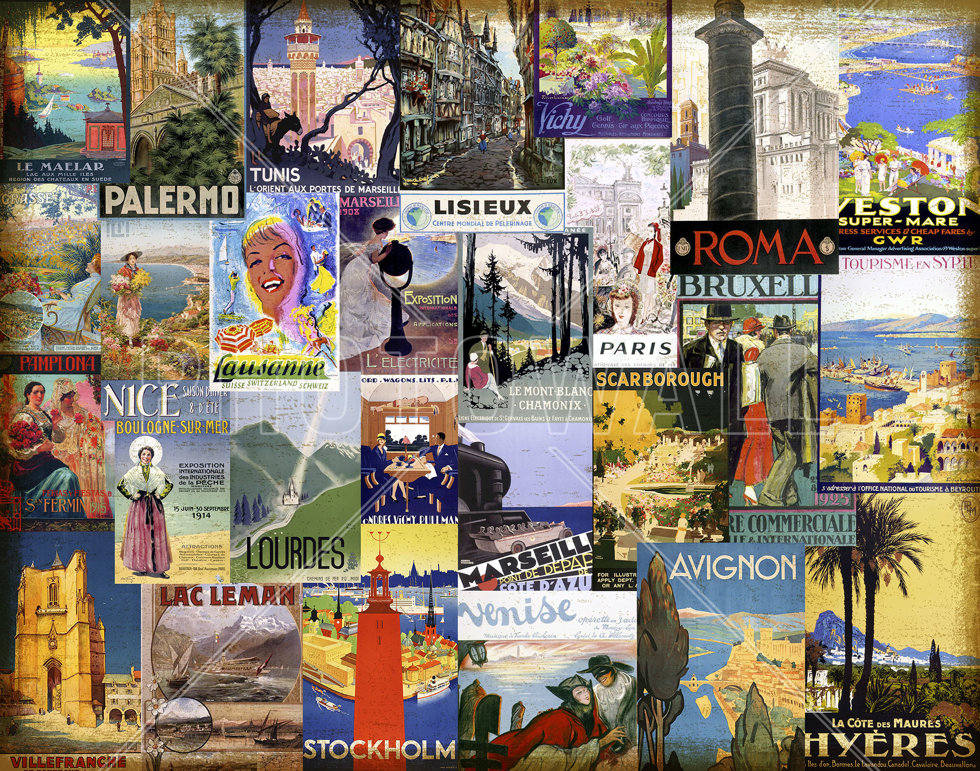 European Cities Collage - European Wall Collage , HD Wallpaper & Backgrounds
