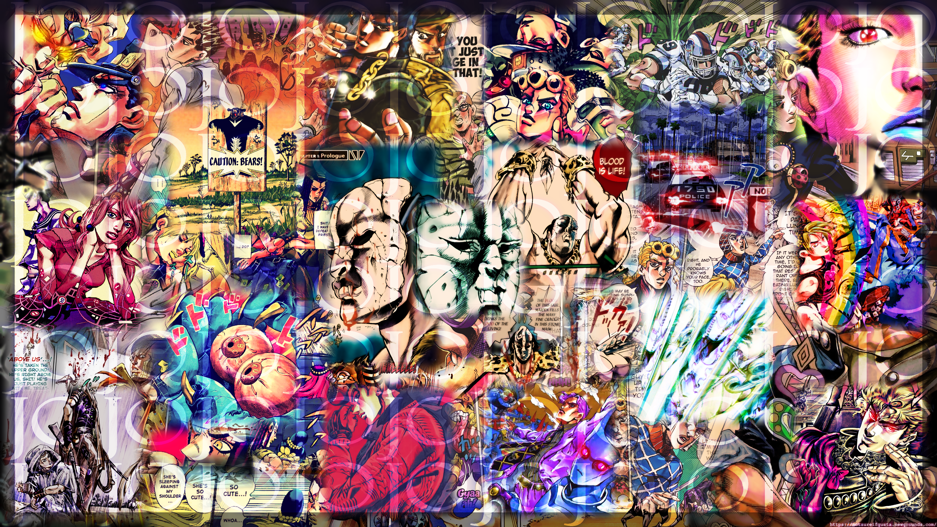 Jojo Collage Wallpaper - Craft , HD Wallpaper & Backgrounds
