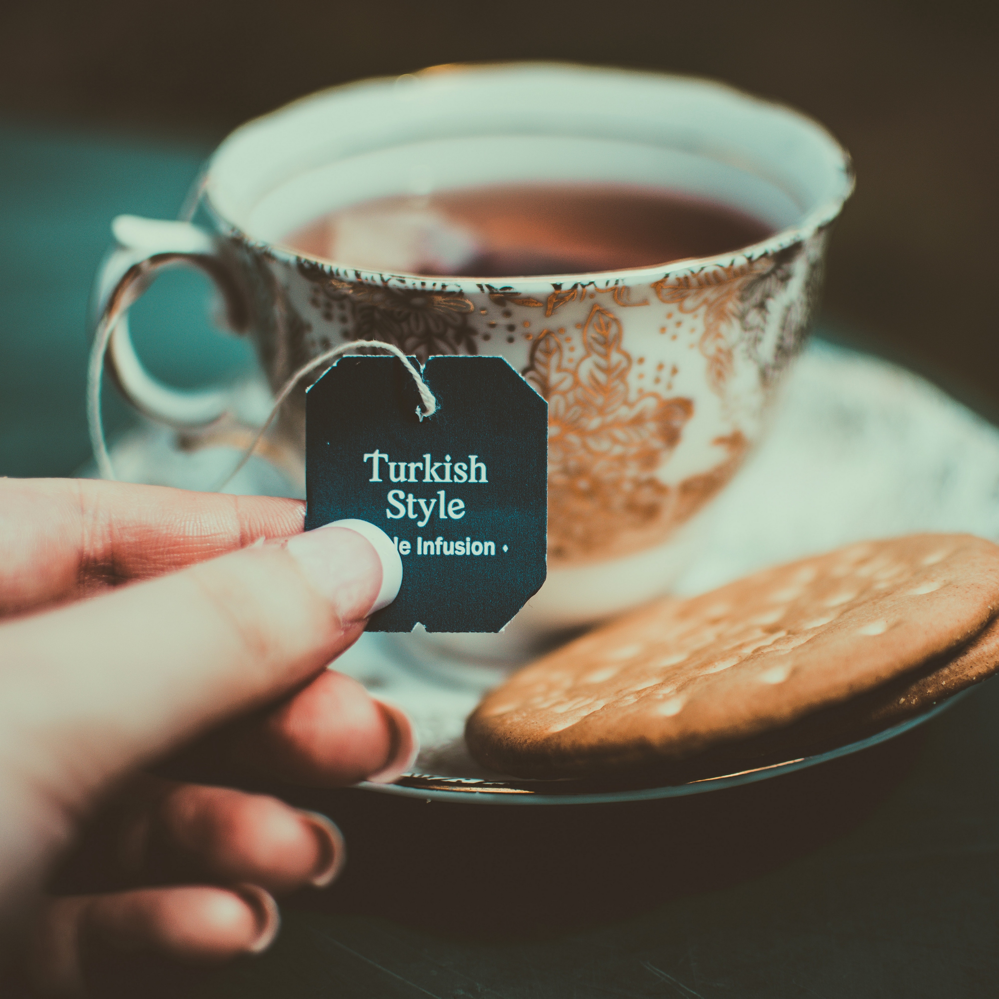 Wallpaper Tea, Biscuit, Cup, Inscription, Turkish Tea - Tea Cup Image Hd , HD Wallpaper & Backgrounds