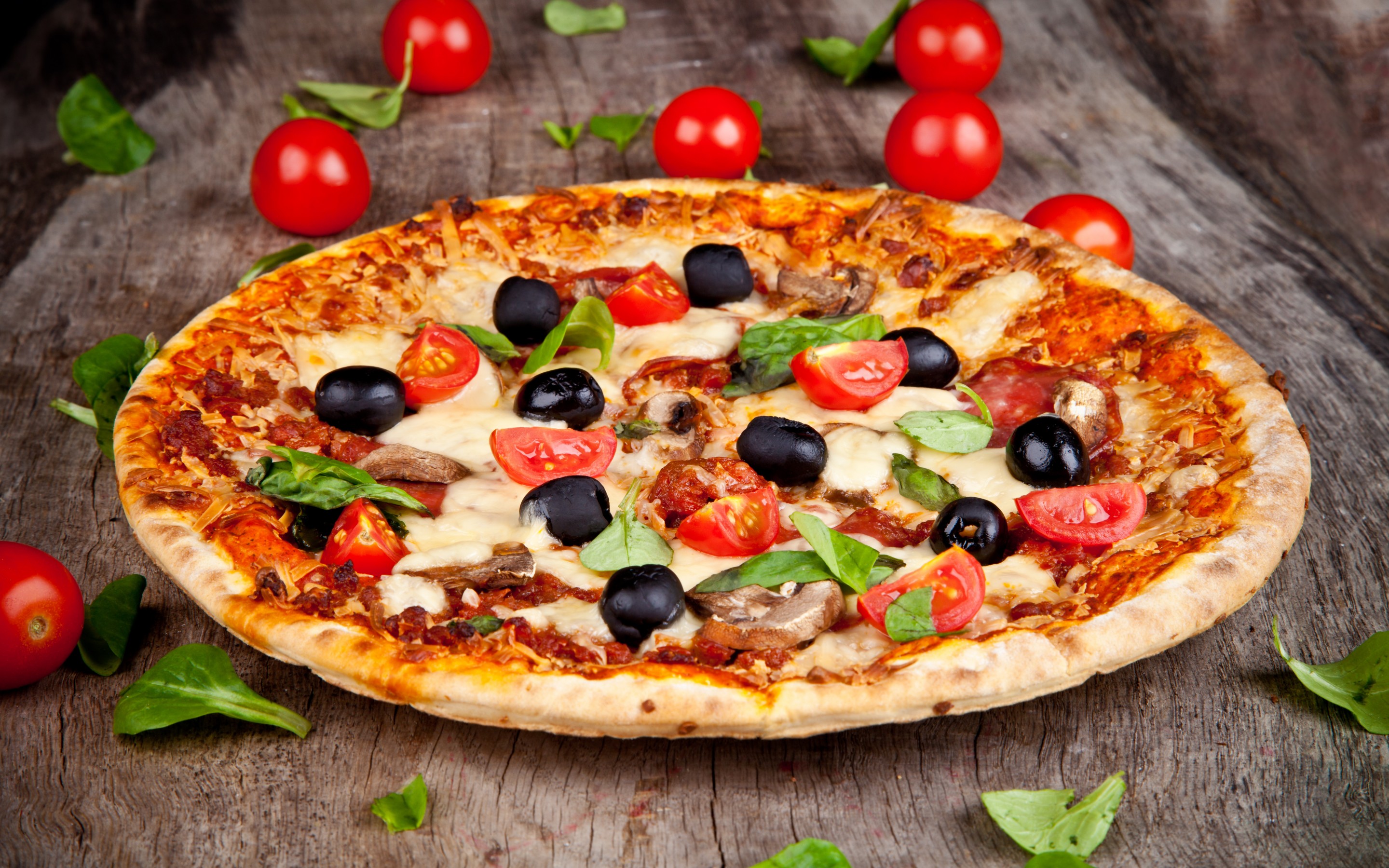 Pizza Wallpaper - Pizza Images High Resolution , HD Wallpaper & Backgrounds