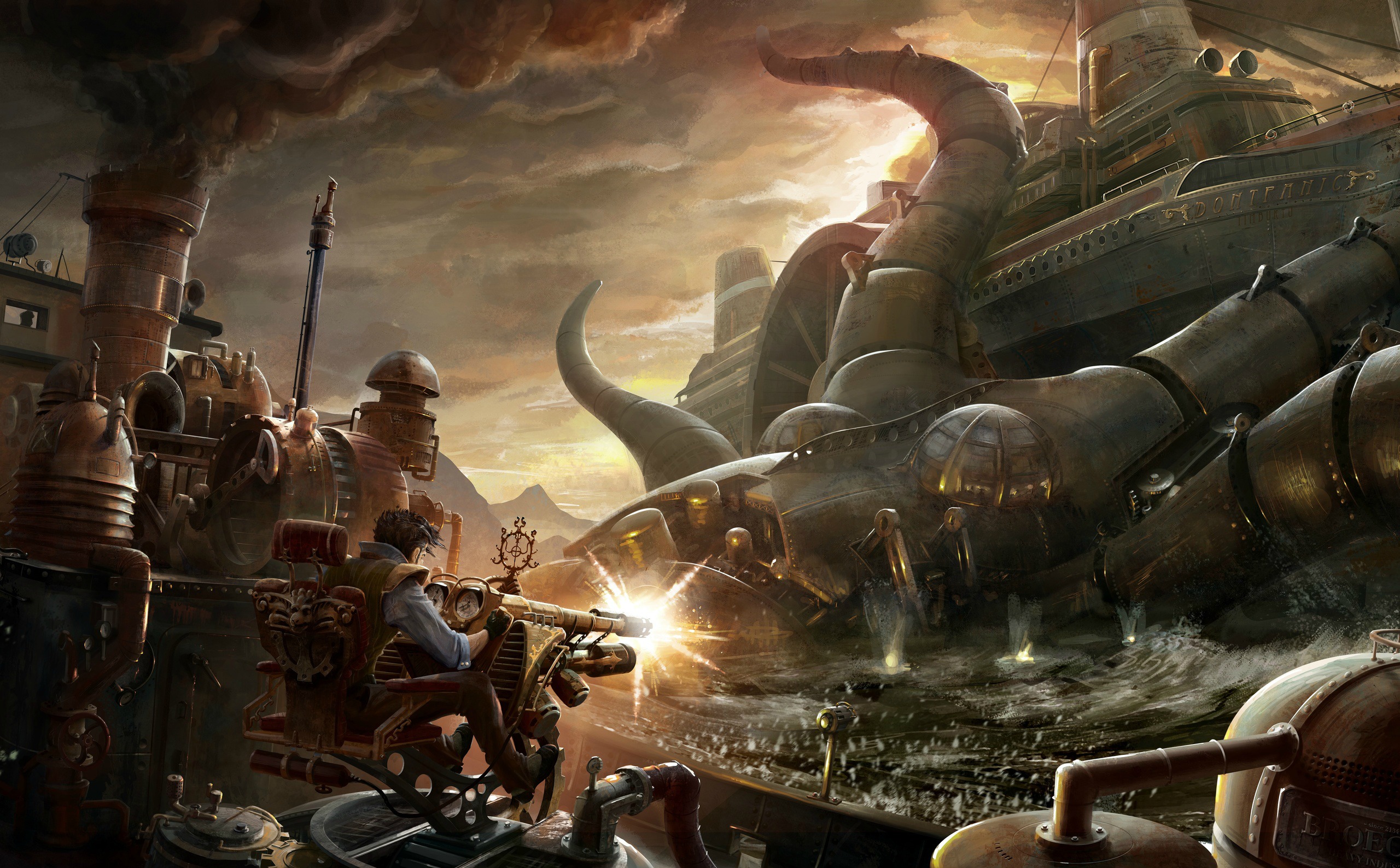 Sci Fi Steampunk Background , HD Wallpaper & Backgrounds