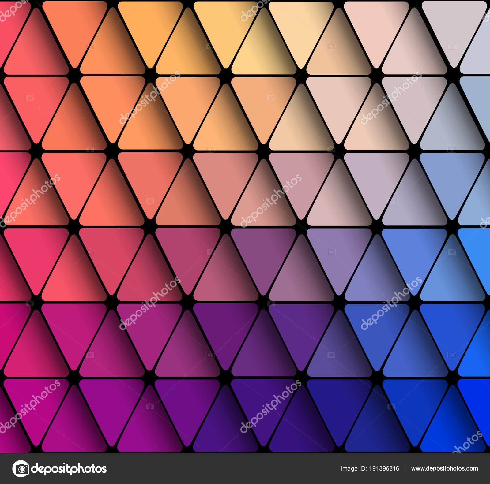 Flat Geometric Triangle Wallpaper Stock Vector - Geometric Triangle Pattern , HD Wallpaper & Backgrounds