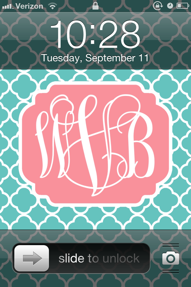 Ladies How To Make Your Own High Quality Monogram Iphone - Make Your Own Background For Phone , HD Wallpaper & Backgrounds