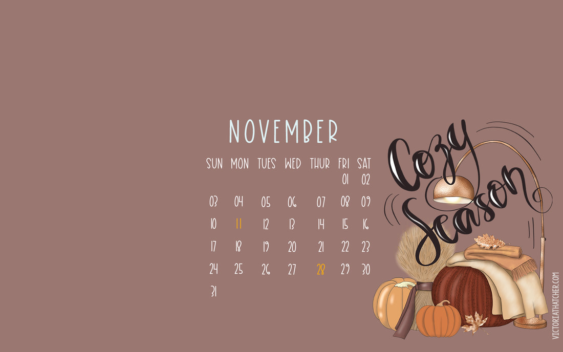 November 2019 Desktop Wallpaper Calendar - Calligraphy , HD Wallpaper & Backgrounds