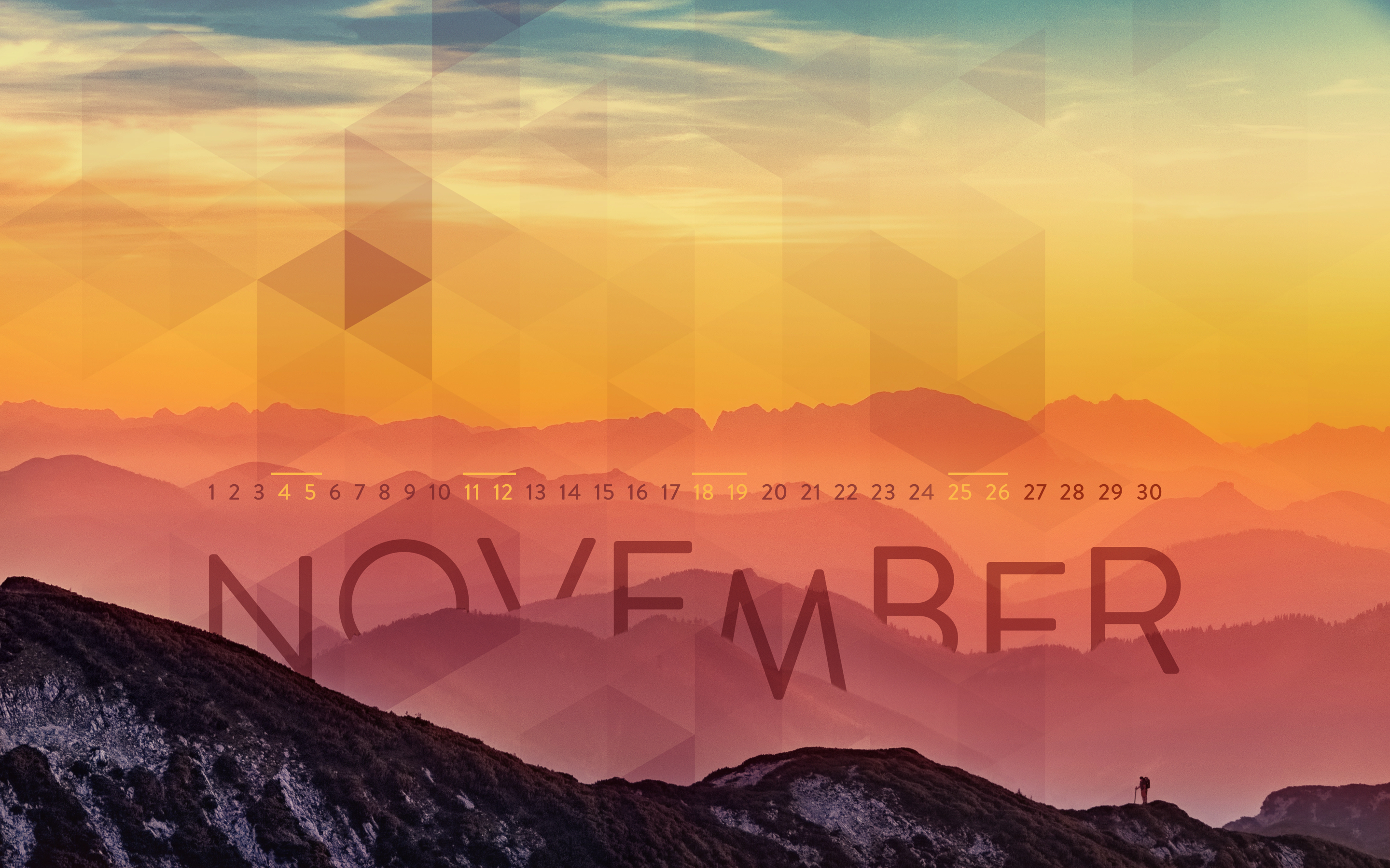 November 2018 Desktop Calendar , HD Wallpaper & Backgrounds
