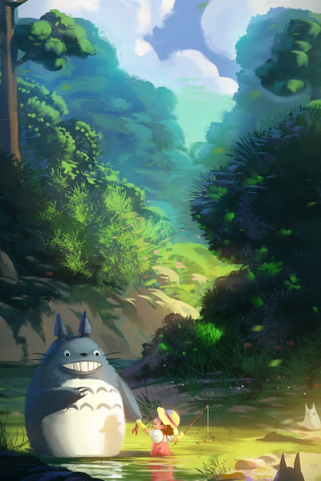 Totoro Wallpaper - Nature Anime Wallpaper Android , HD Wallpaper & Backgrounds