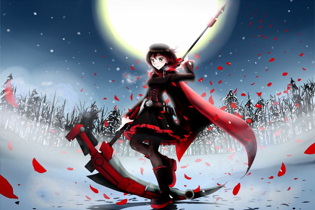 Rwby Wallpaper - Scythe Anime , HD Wallpaper & Backgrounds
