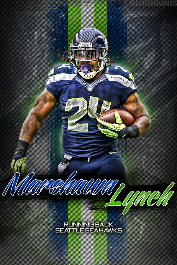 Clutch Graphics On Twitter Marshawn Lynch Wallpaper - Marshawn Lynch Wallpaper Seahawks Iphone , HD Wallpaper & Backgrounds