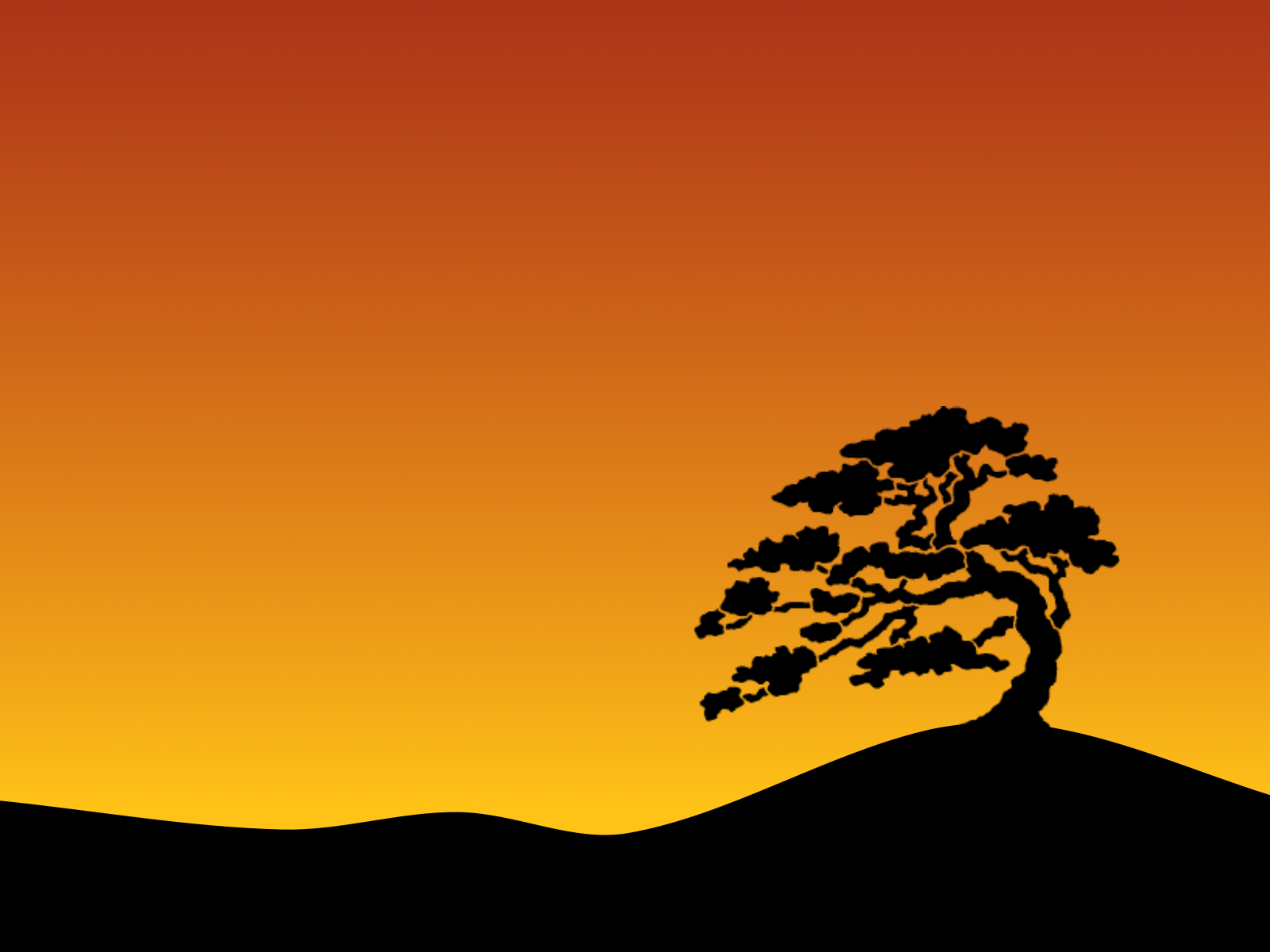 Slideshow Wallpaper I Designed For Fedora 8 The Sky - Drawing Torrey Pine Tree , HD Wallpaper & Backgrounds