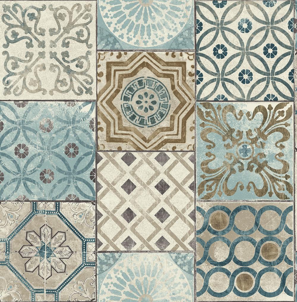Moroccan Tile Peel And Stick Wallpaper In Neutrals - Moroccan Peel And Stick Tiles , HD Wallpaper & Backgrounds