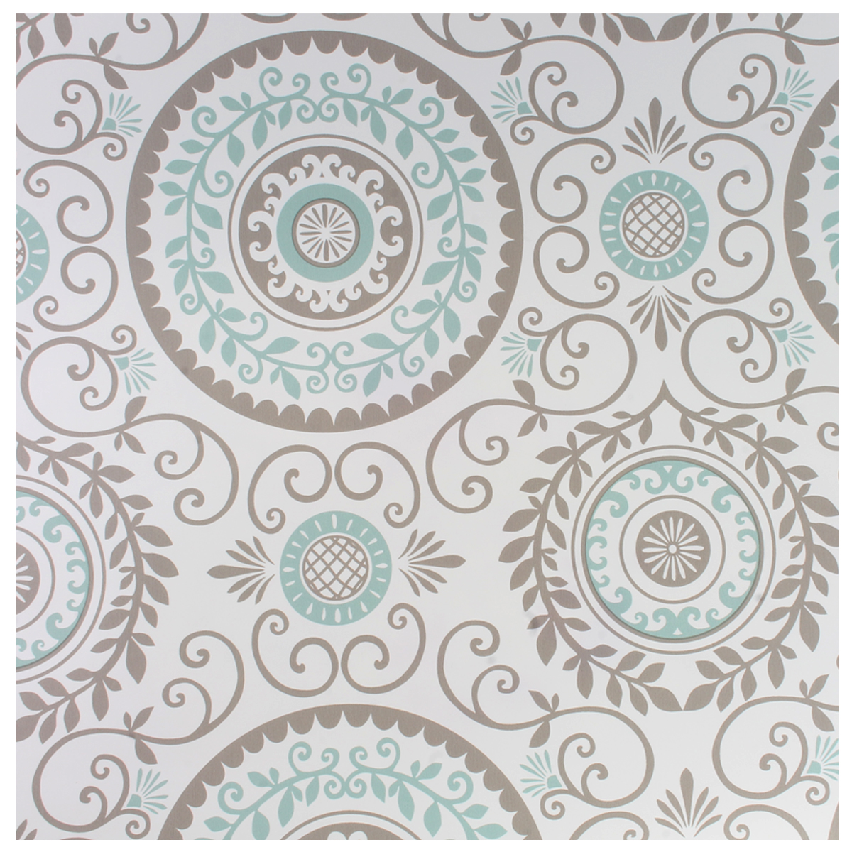 Mirabel Medallion Peel Stick Wallpaper By Artminds - Teal Peel And Stick , HD Wallpaper & Backgrounds