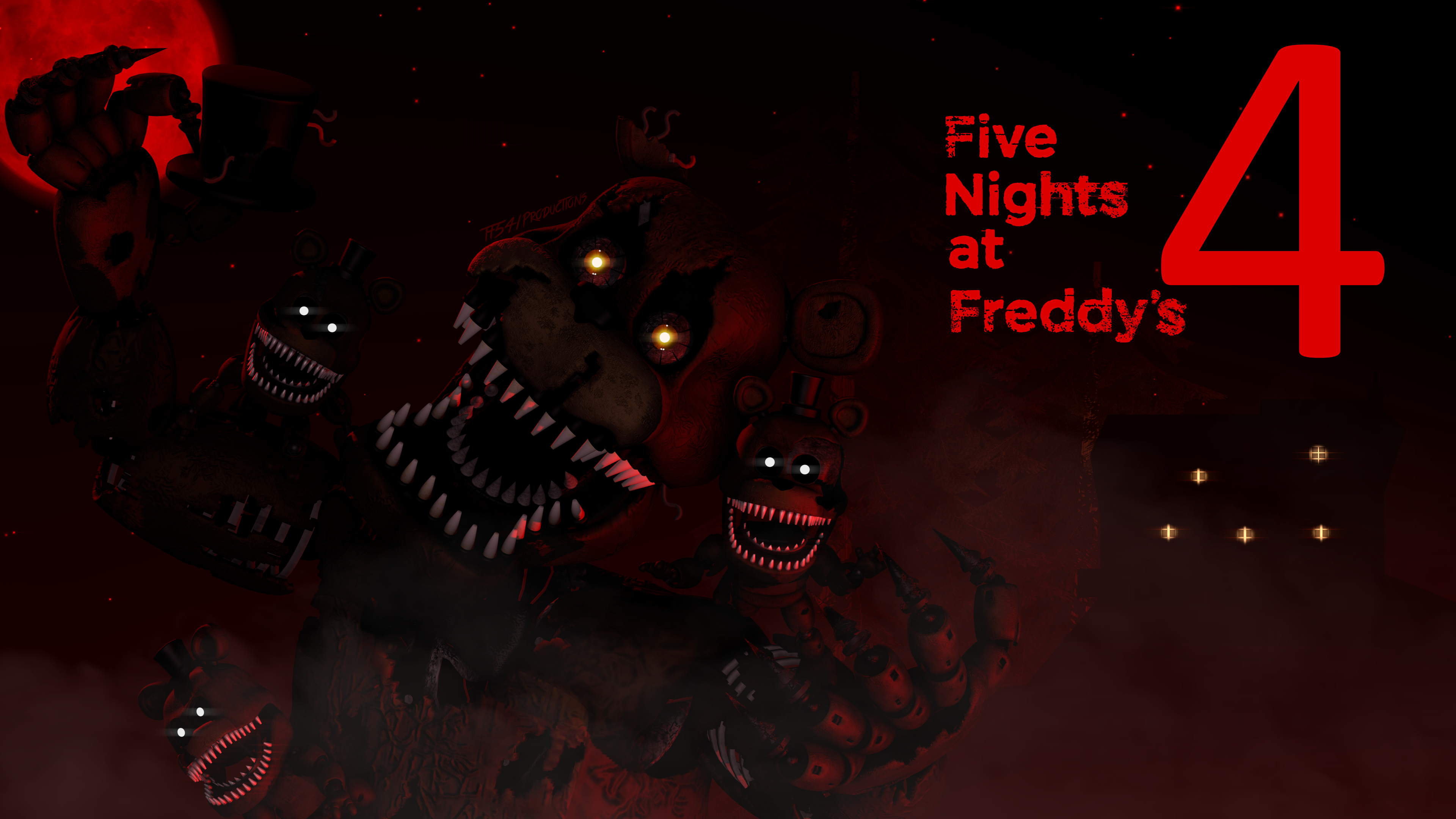 Fnaf Wallpaper Freddy Nightmare , HD Wallpaper & Backgrounds