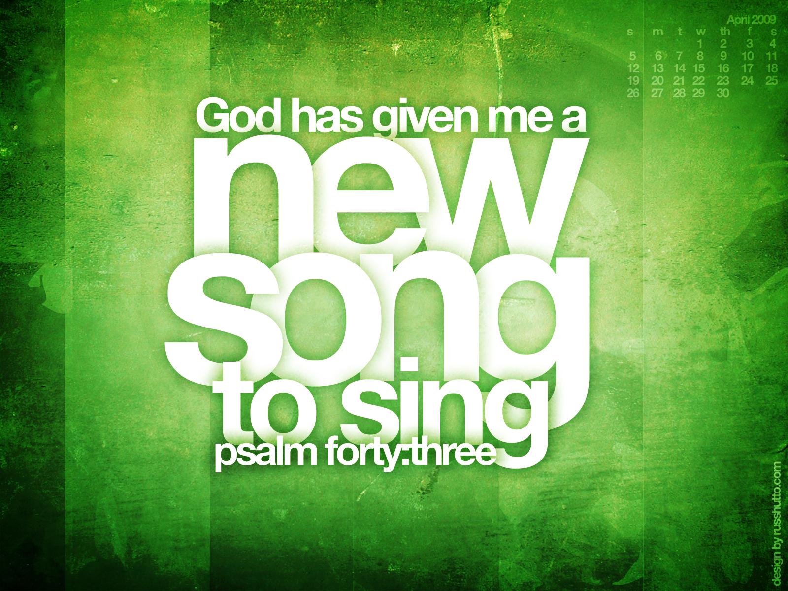 New Song Wallpaper - Psalm 40 , HD Wallpaper & Backgrounds