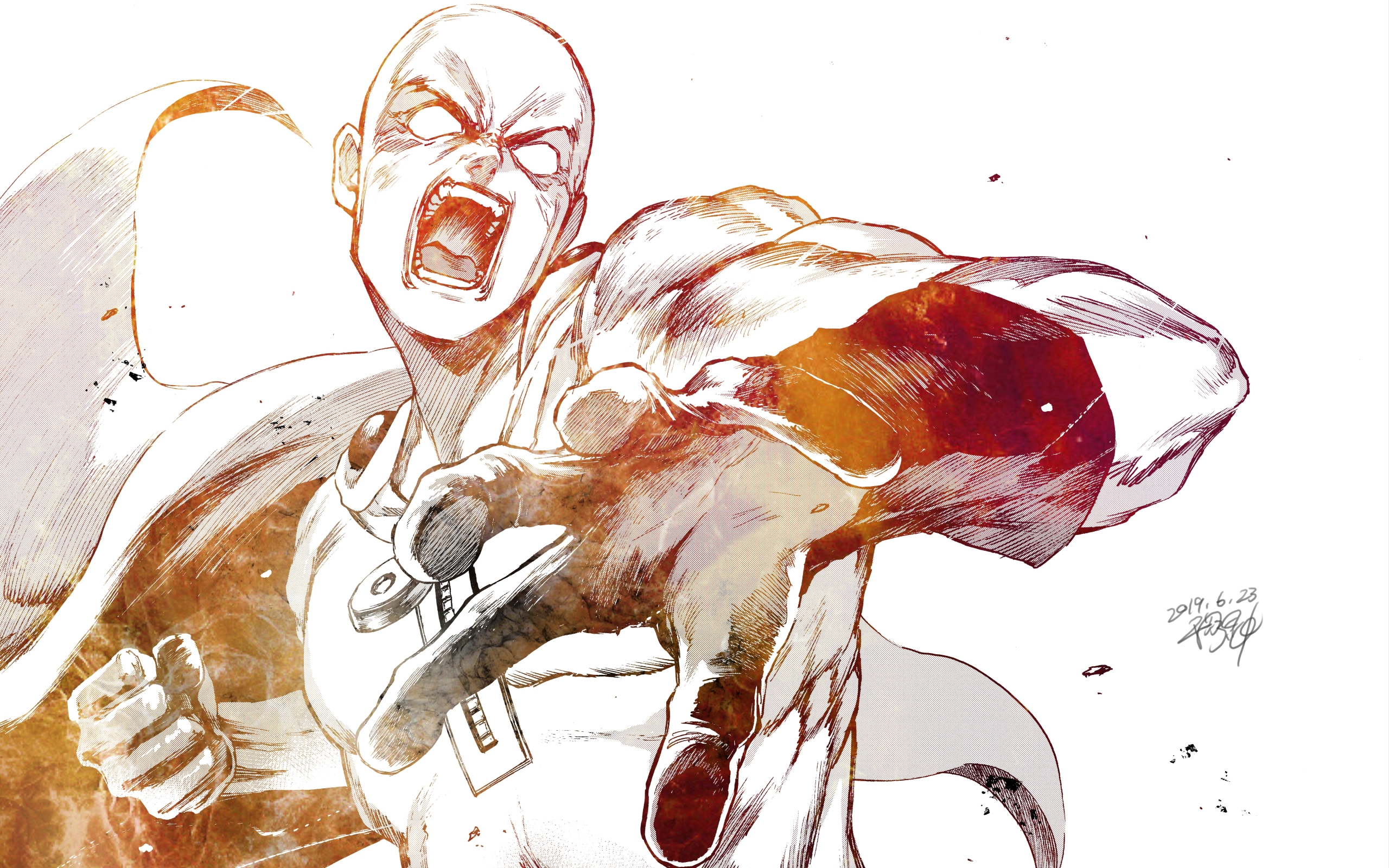 Wallpaper Of Anime, Saitama, One-punch Man, Hit Background - Youtube Channel Art One Punch Man , HD Wallpaper & Backgrounds