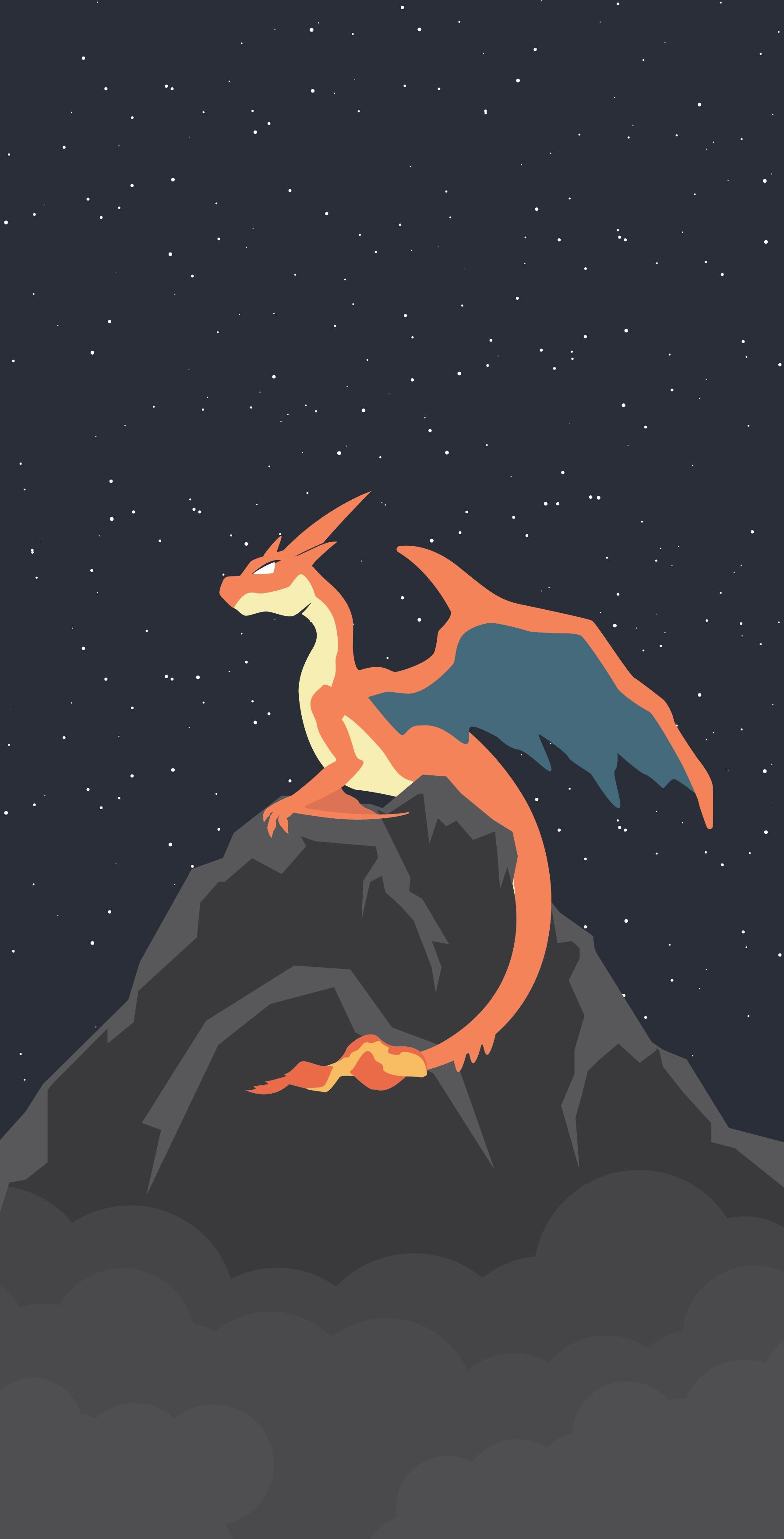 1790x3511, I Made This Charizard Y Wallpaper In Adobe - Charizard Y , HD Wallpaper & Backgrounds