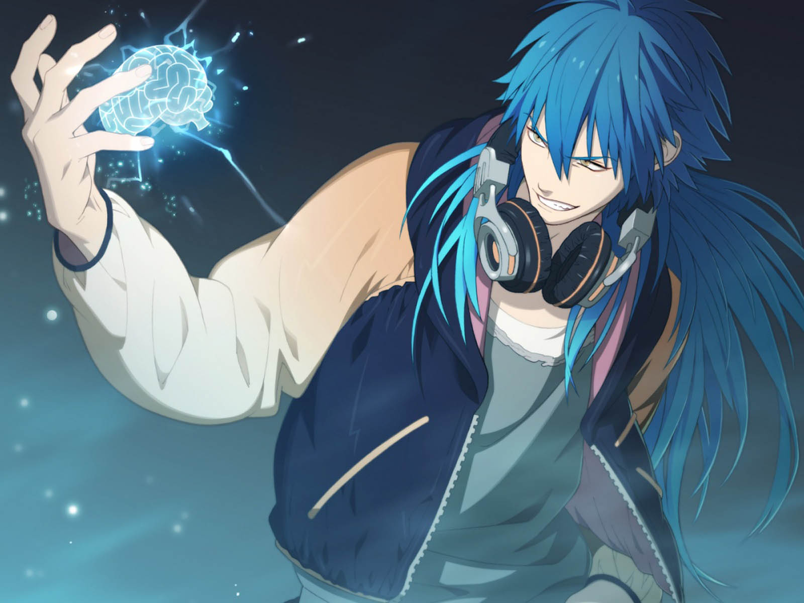 Anime Boy With Blue Hair , HD Wallpaper & Backgrounds
