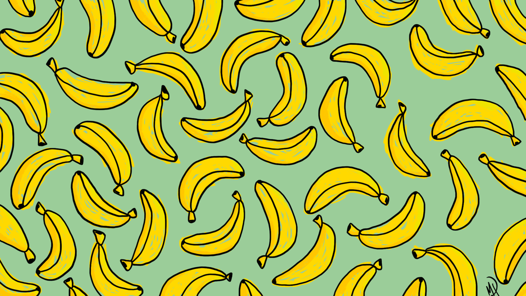 Banana Desktop Background - Banana Wallpaper Desktop , HD Wallpaper & Backgrounds
