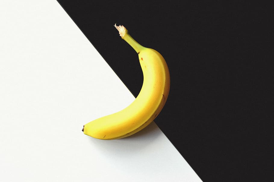 Banana, Black, Breakfast, Close-up, Color, Conceptual, , HD Wallpaper & Backgrounds