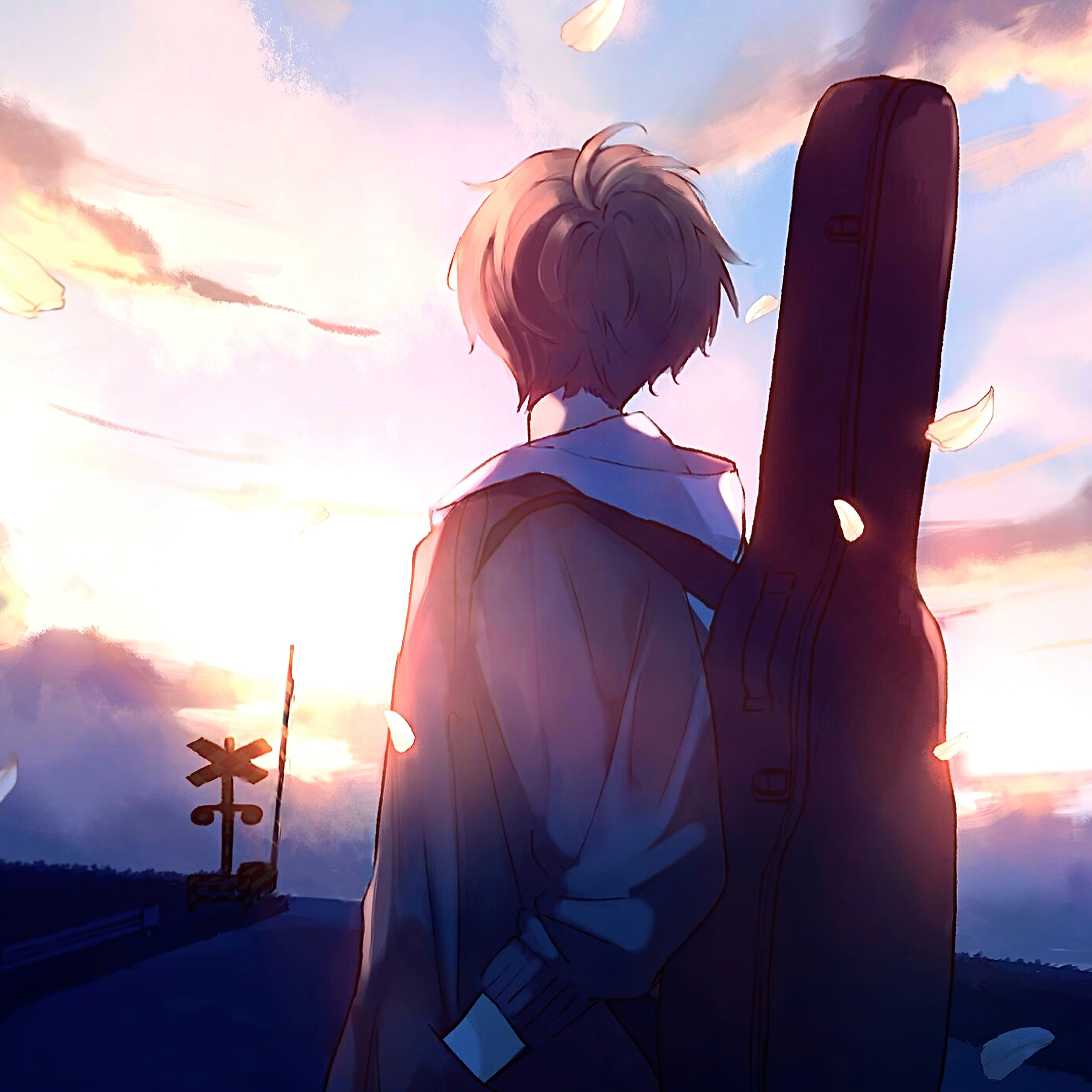 Guitar Anime Wallpaper Hd , HD Wallpaper & Backgrounds