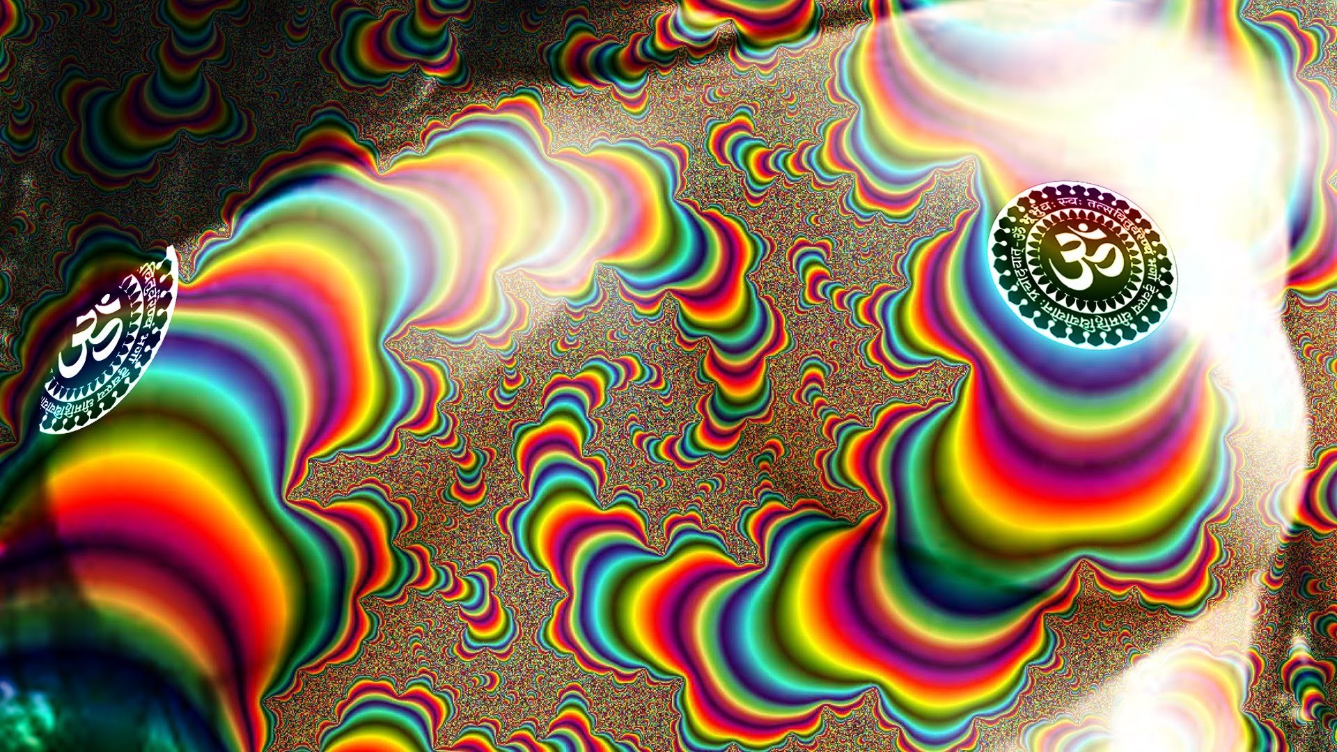 Trippy Acid Wallpaper 63 Images - Rainbow Village , HD Wallpaper & Backgrounds