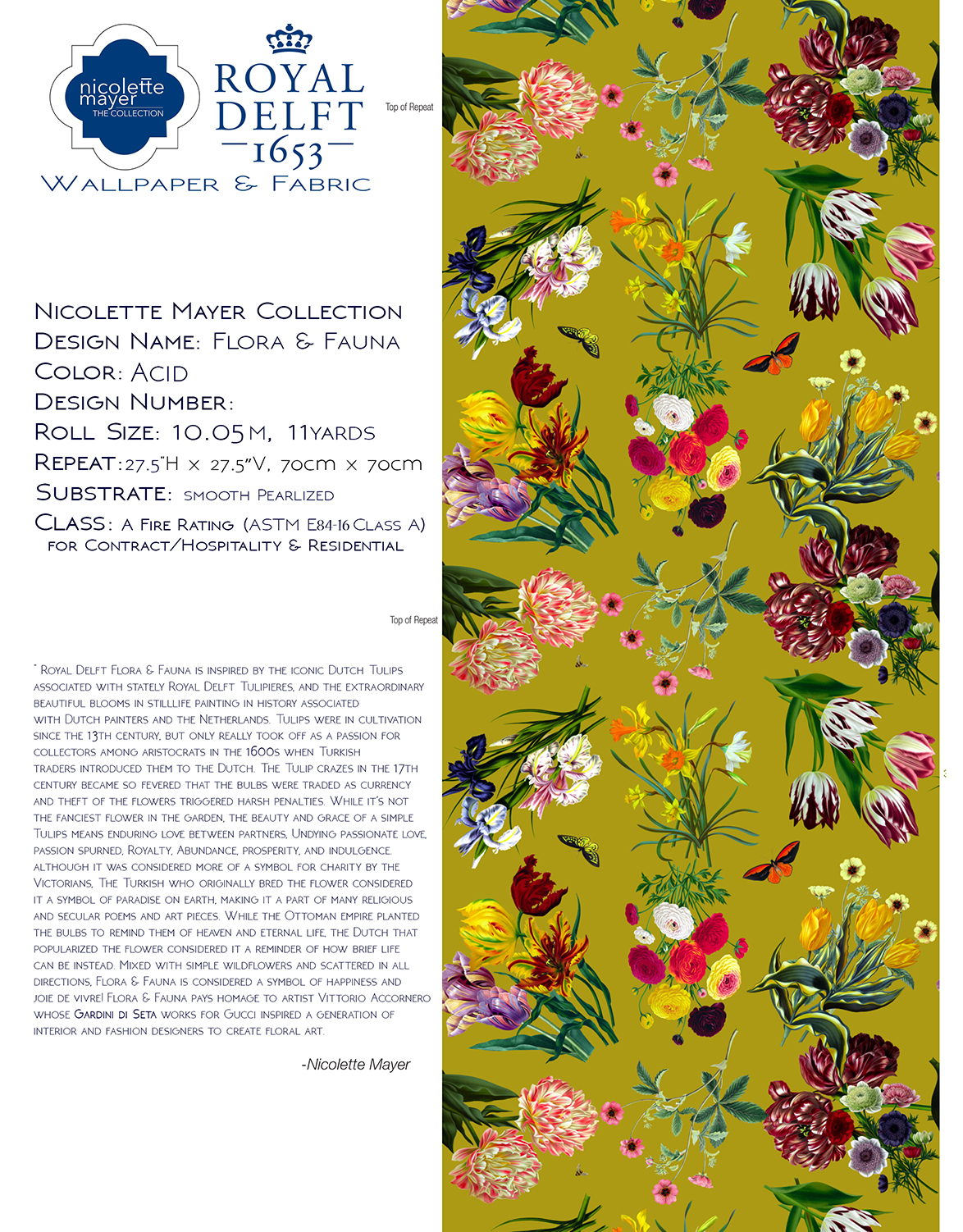 Royal Delft Flora Fauna Ac - Floral Design , HD Wallpaper & Backgrounds