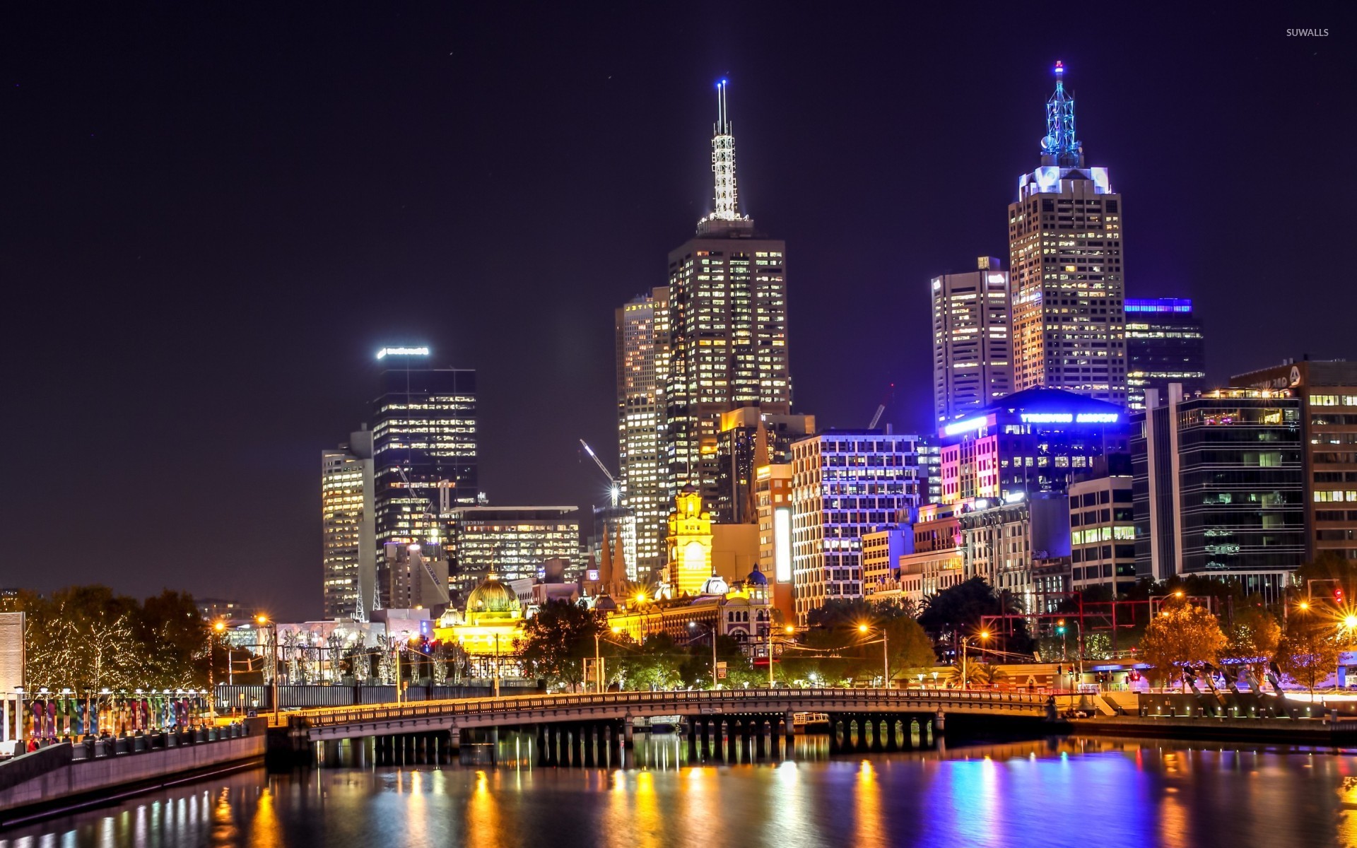 Melbourne Night , HD Wallpaper & Backgrounds